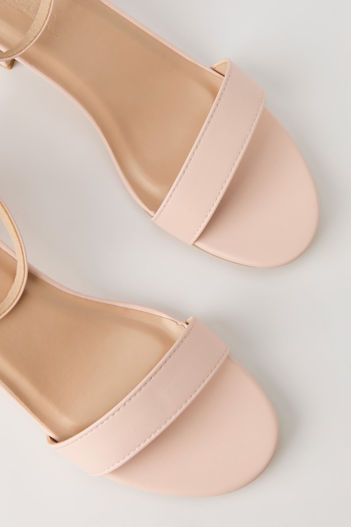 Alt View 4. Faux Leather Ankle Strap Heel - Light Pink