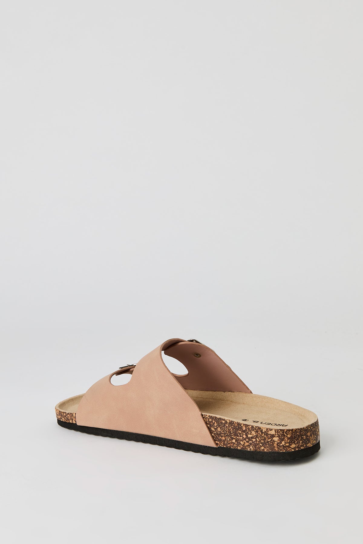 Alt View 3. Buckled Cork Slide Sandal - Light Pink