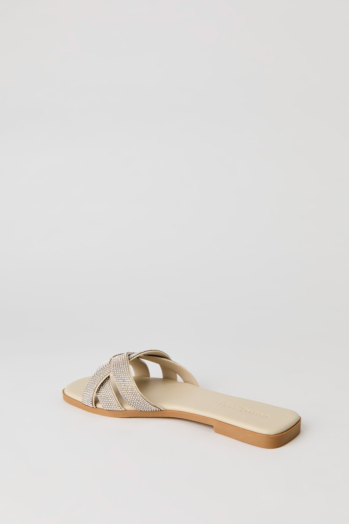 Alt View 3. Rhinestone Twisted Band Sandal - Ivory