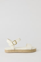 Sandales espadrilles à semelle plateforme