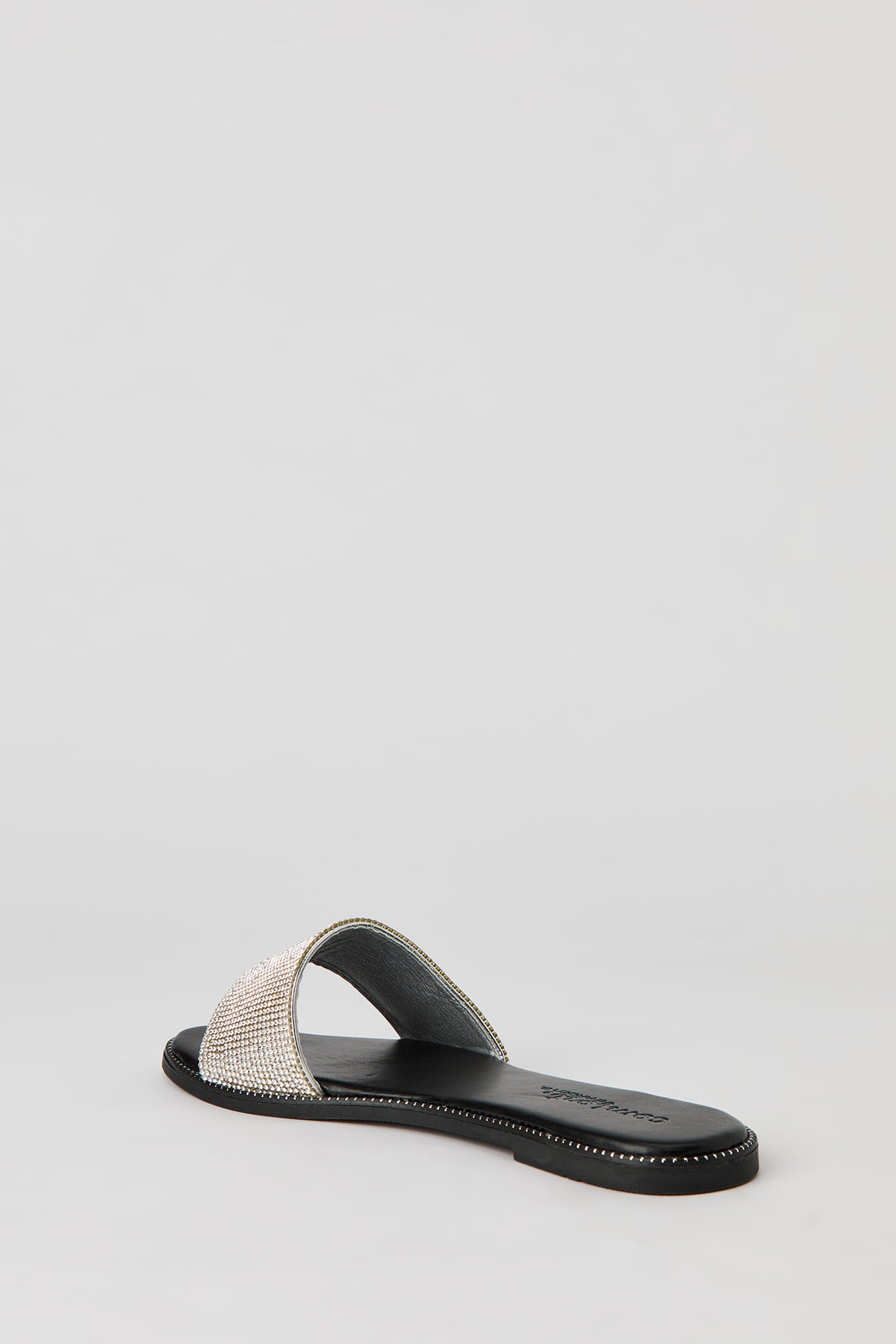 Alt View 3. Rhinestone Band Slides - Black
