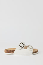 Buckled Cork Slide Sandal