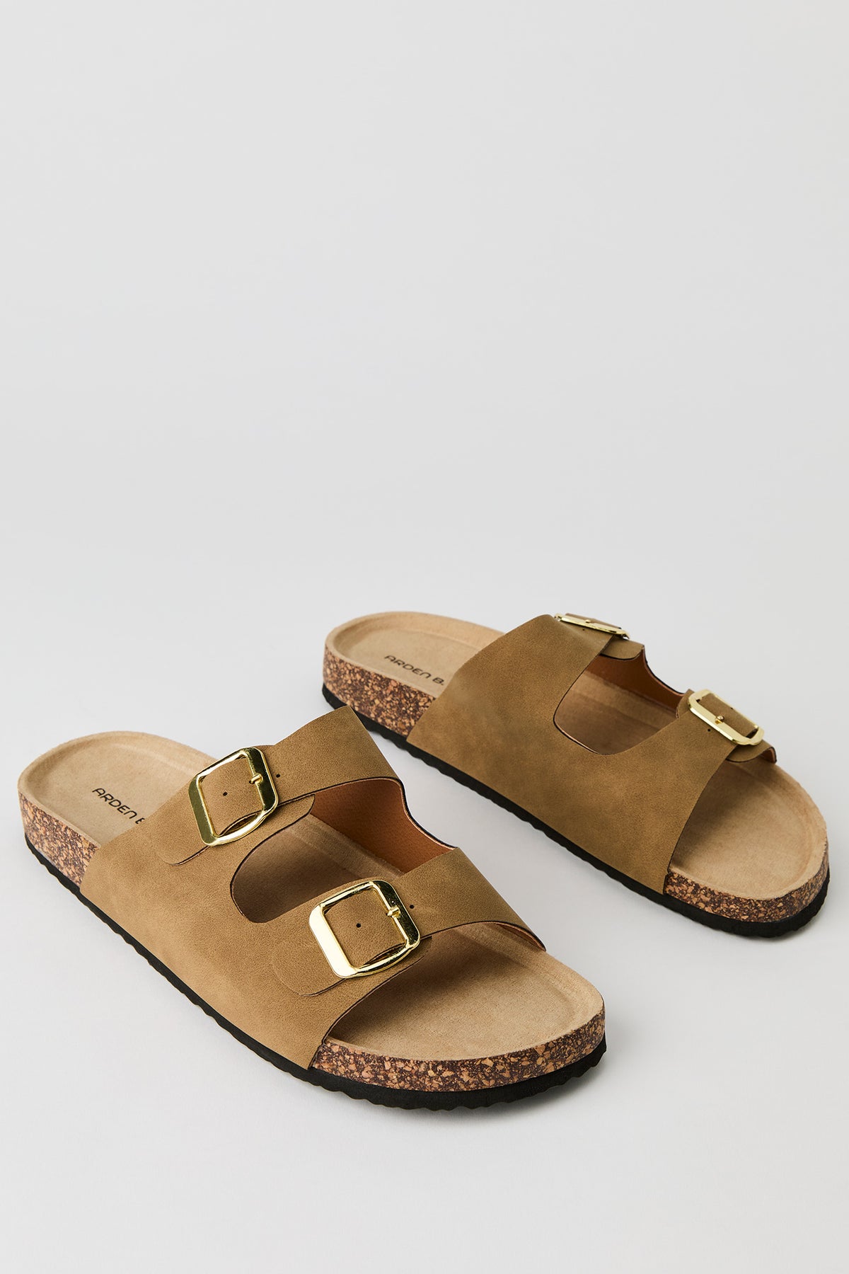 Alt View 2. Buckled Cork Slide Sandal - Natural