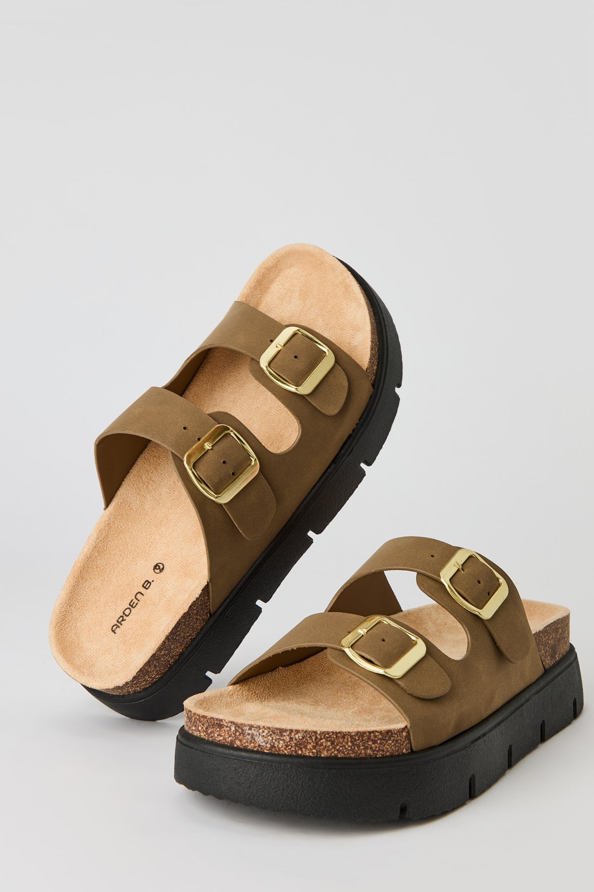 Alt View 4. Buckled Chunky Sandal - Brown