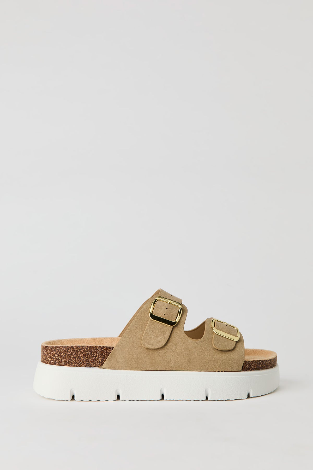 Buckled Chunky Sandal - Ivory