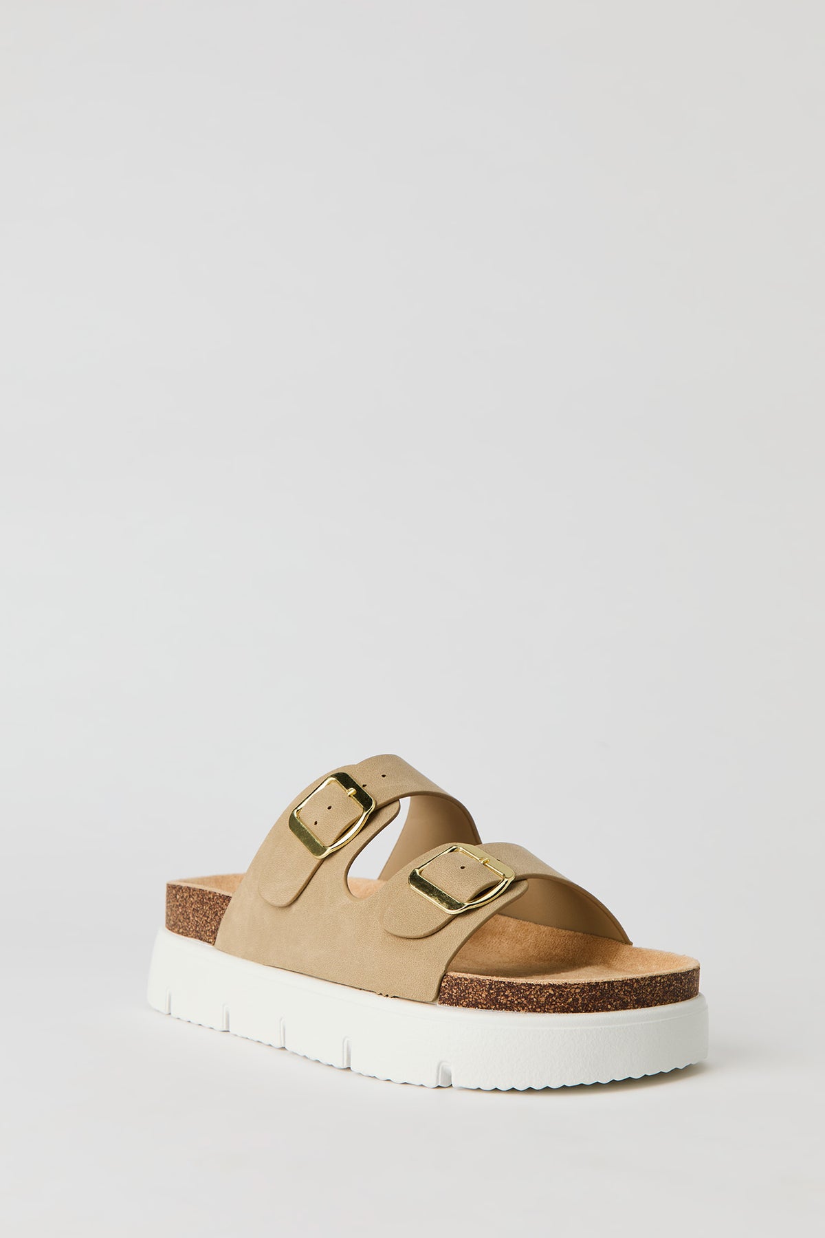 Alt View 2. Buckled Chunky Sandal - Ivory