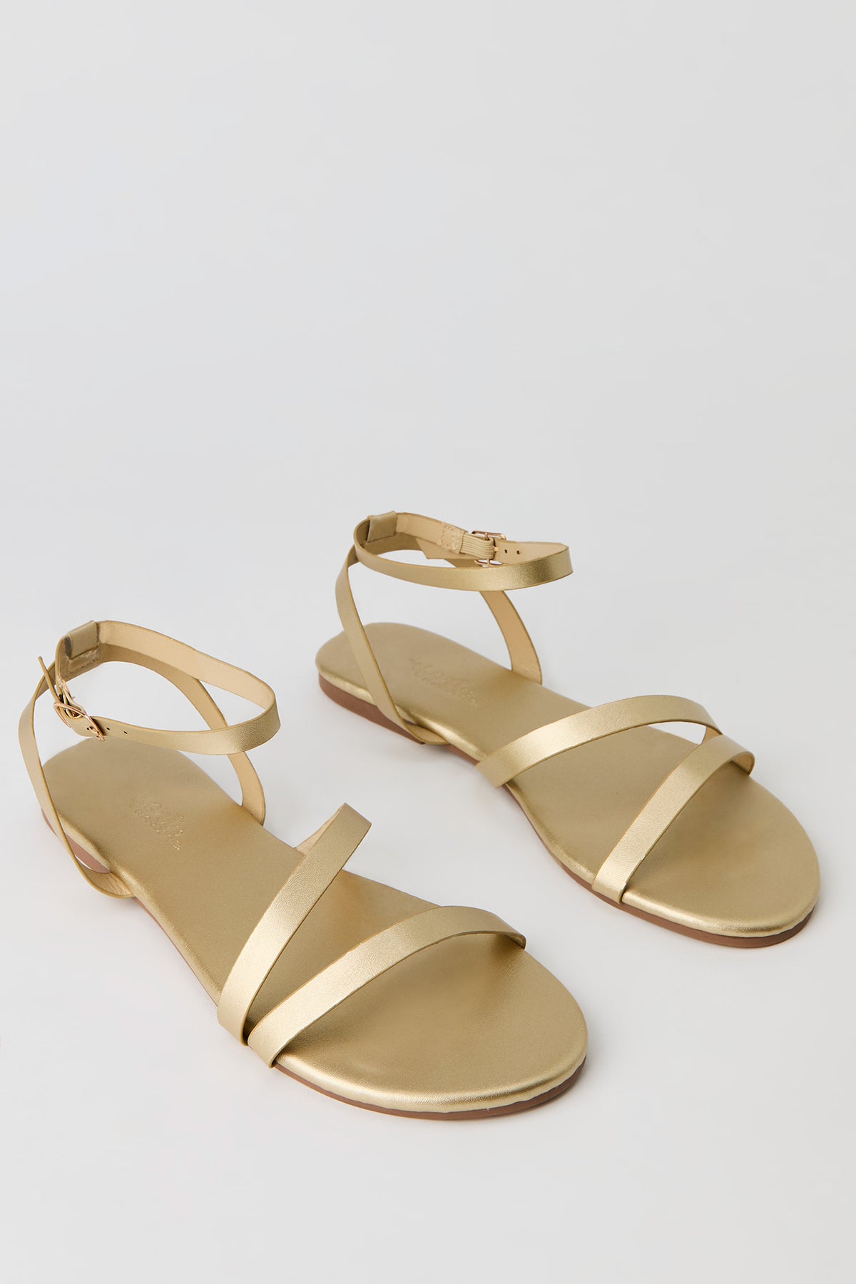 Alt View 2. Strappy Sandal - Gold
