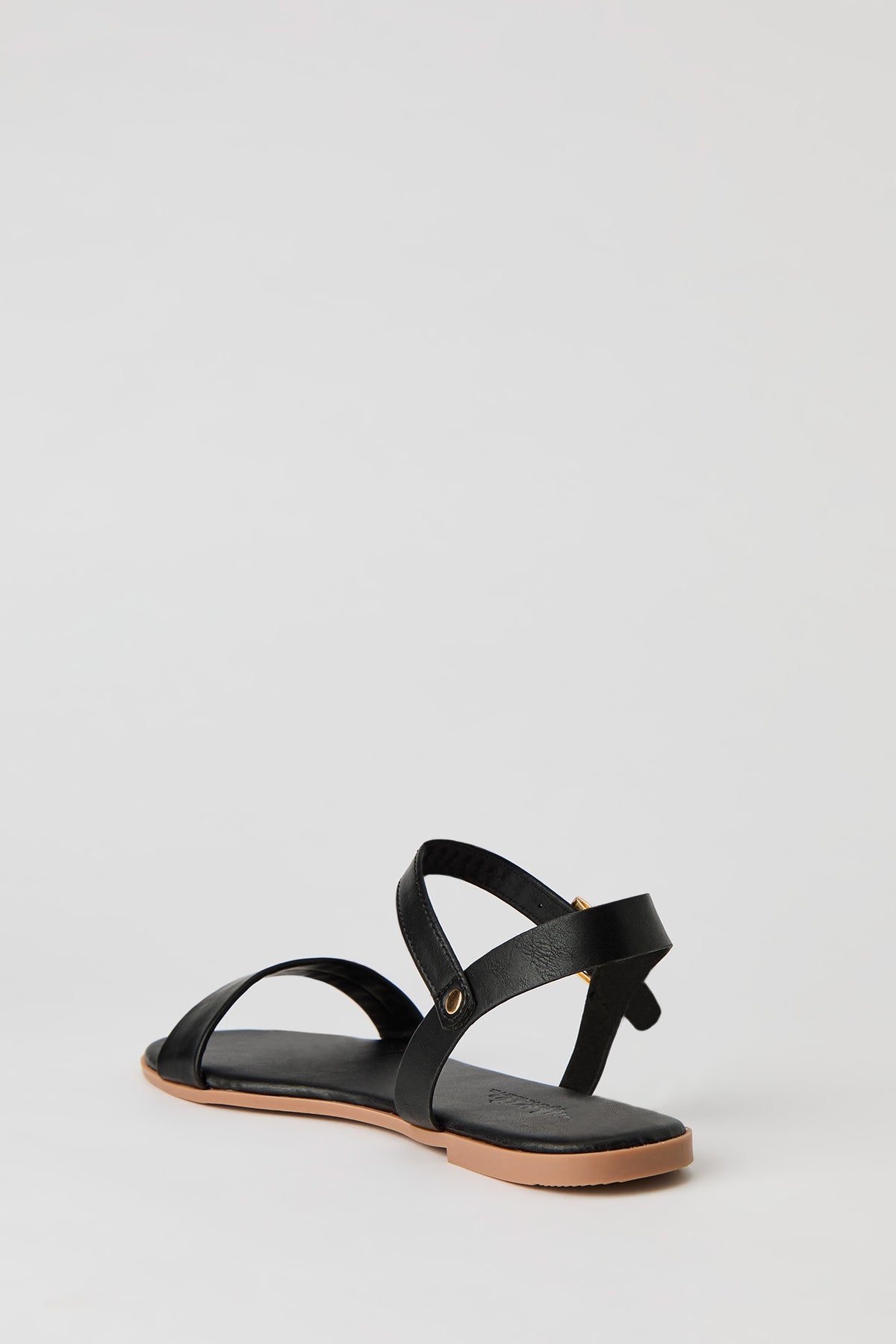 Alt View 4. Ankle Strap Sandal - Black