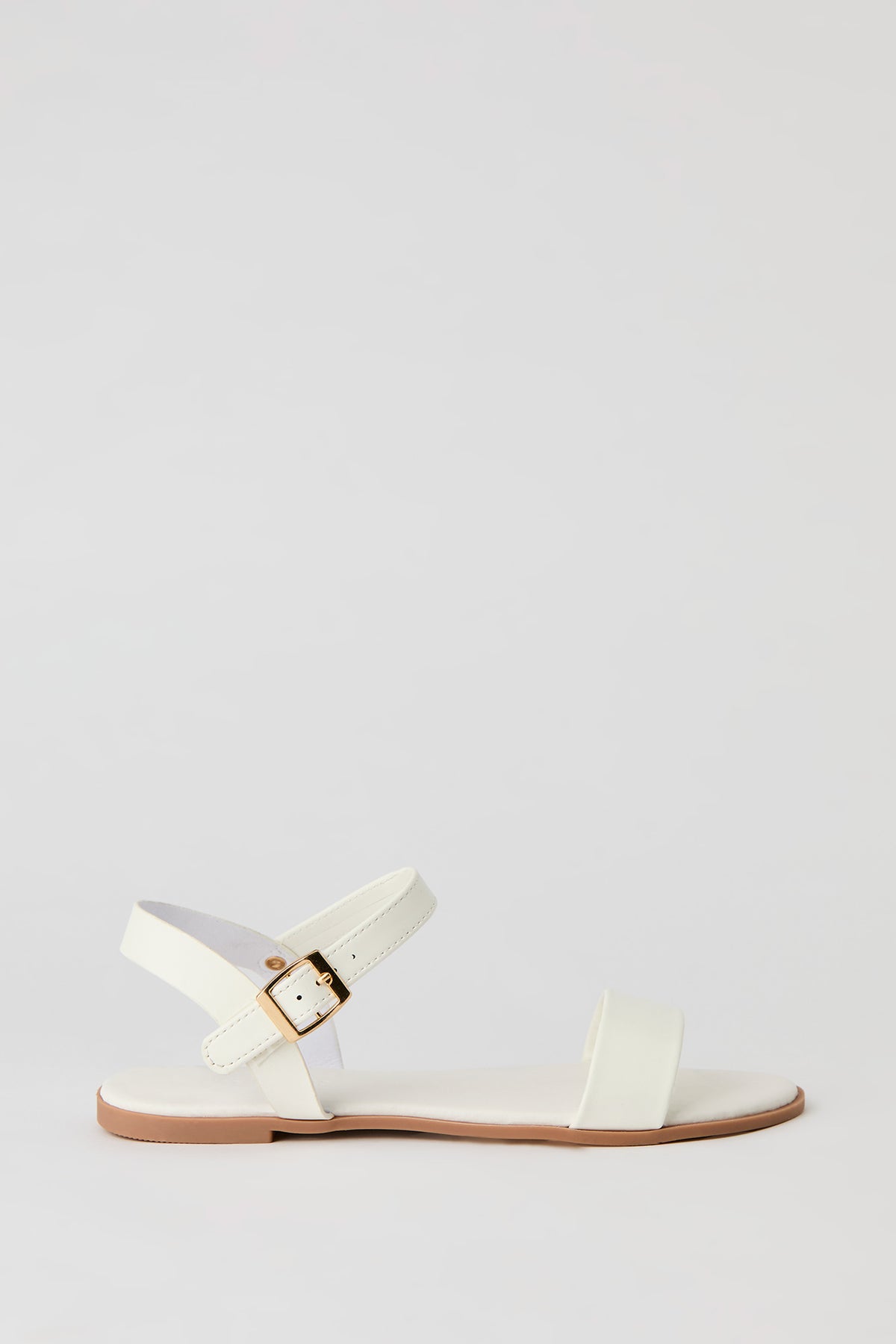 Ankle Strap Sandal - White