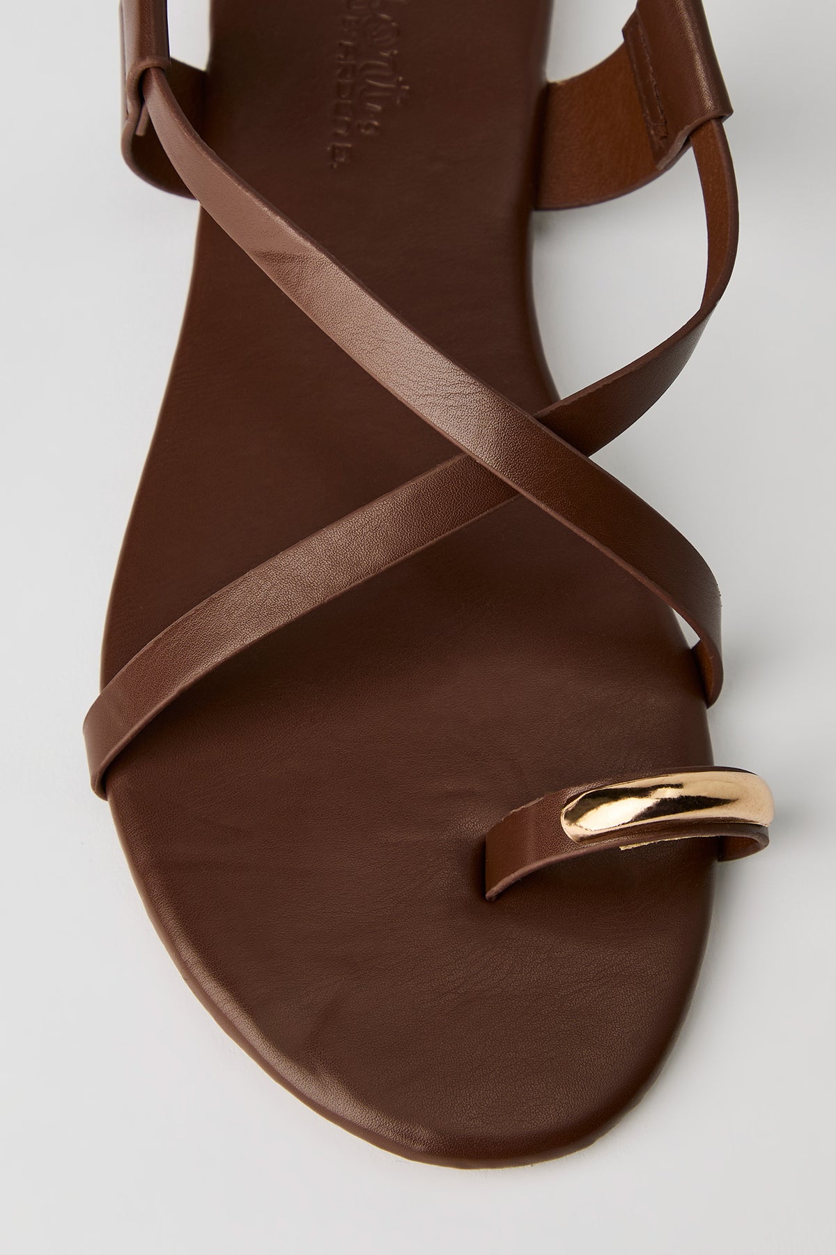Alt View 3. Strappy Toe Ring Sandal - Brown