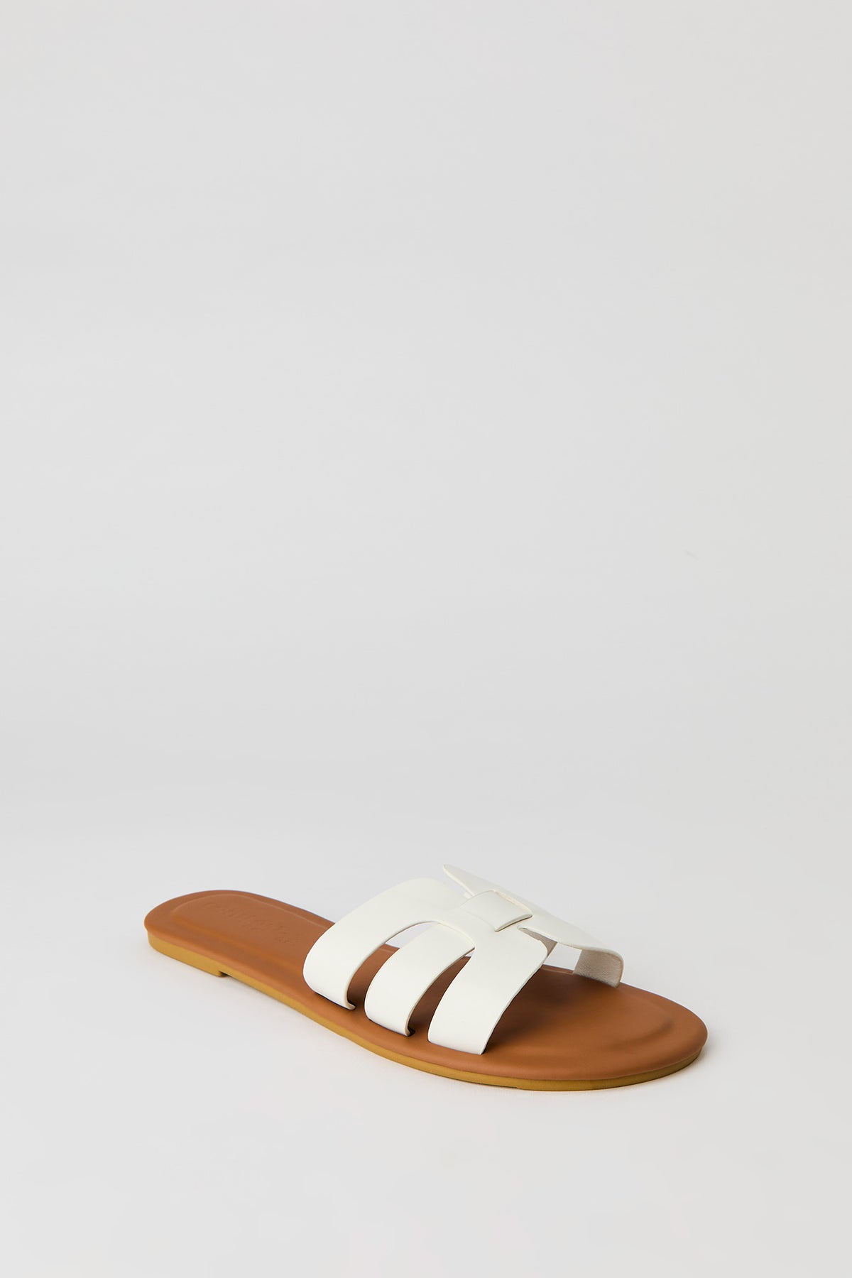 Alt View 2. H Band Sandal - White