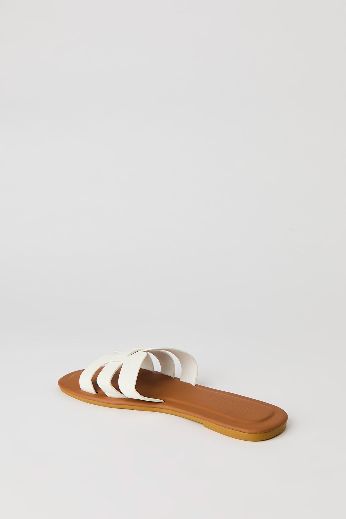 Alt View 3. H Band Sandal - White