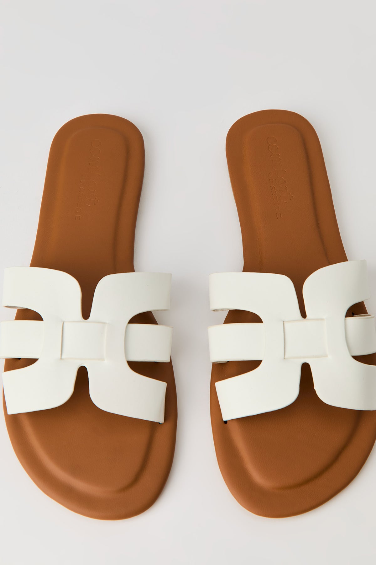 Alt View 4. H Band Sandal - White