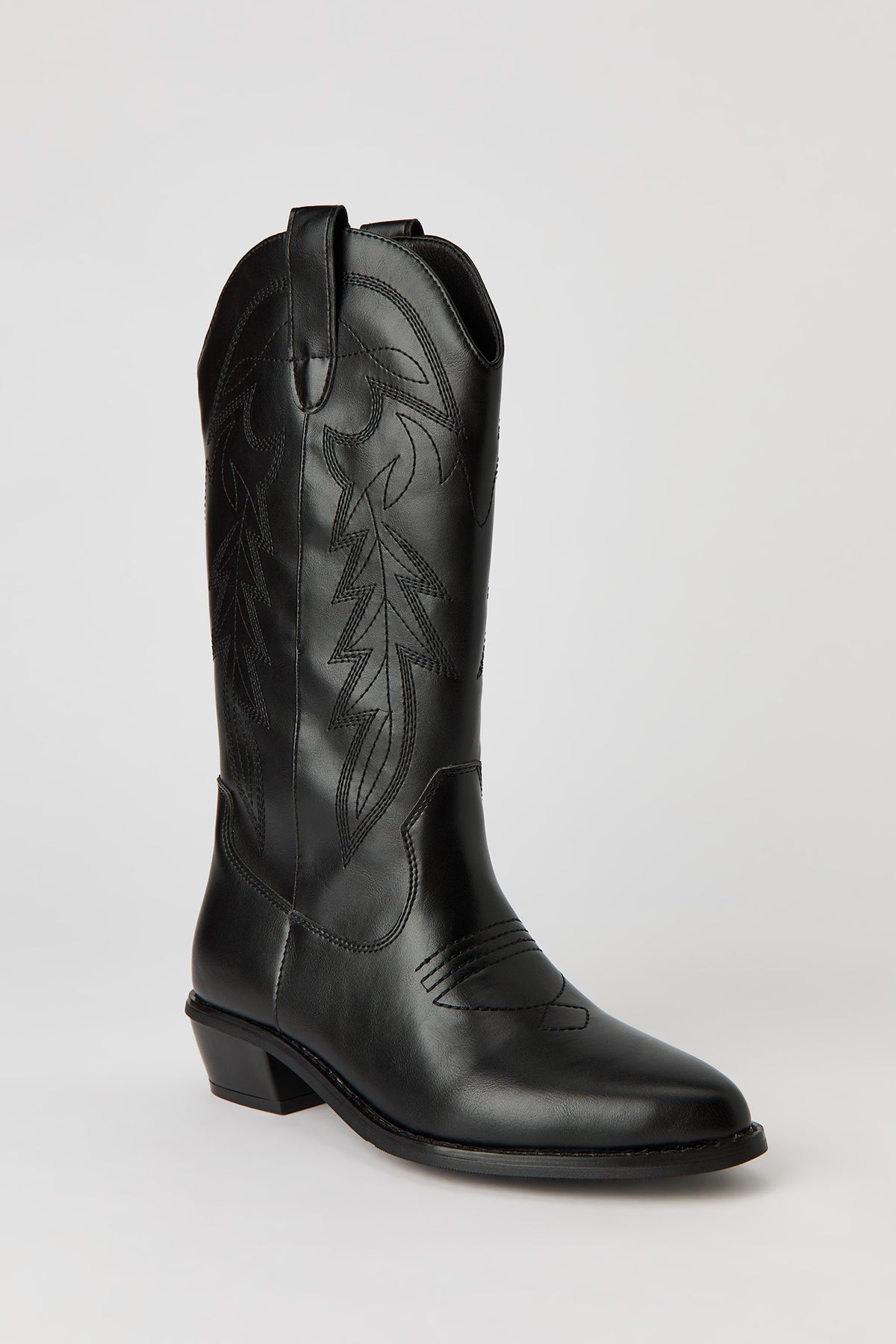 Alt View 2. Cowboy Boot - Black