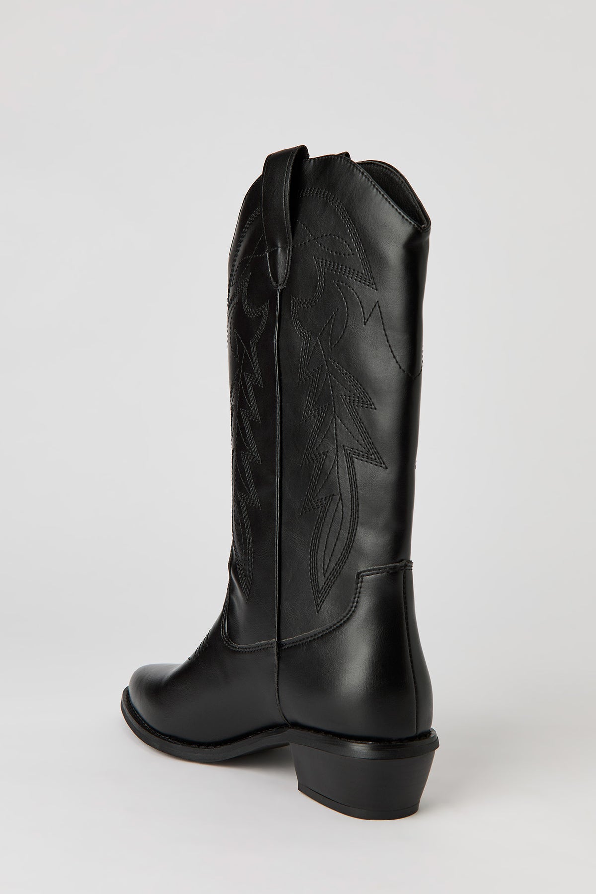 Alt View 3. Cowboy Boot - Black