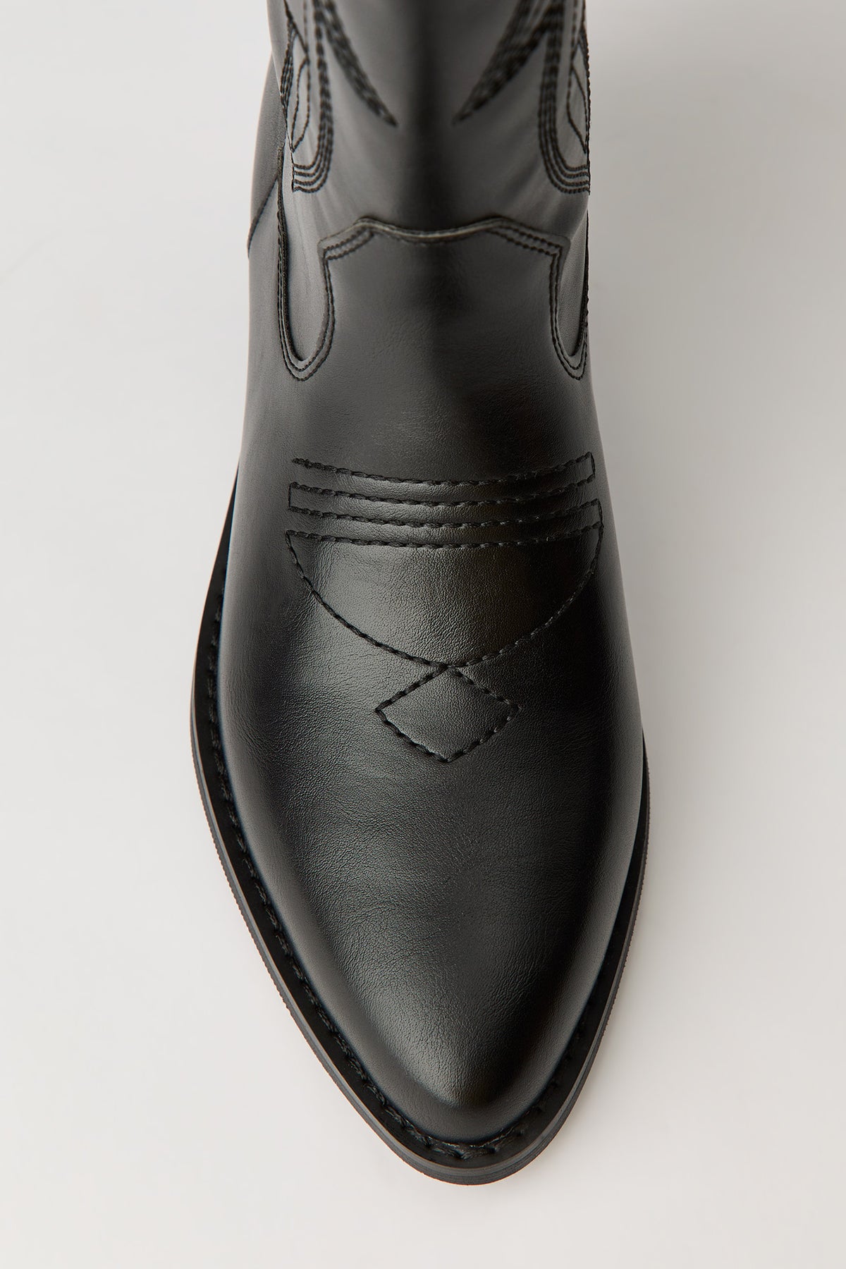 Alt View 4. Cowboy Boot - Black