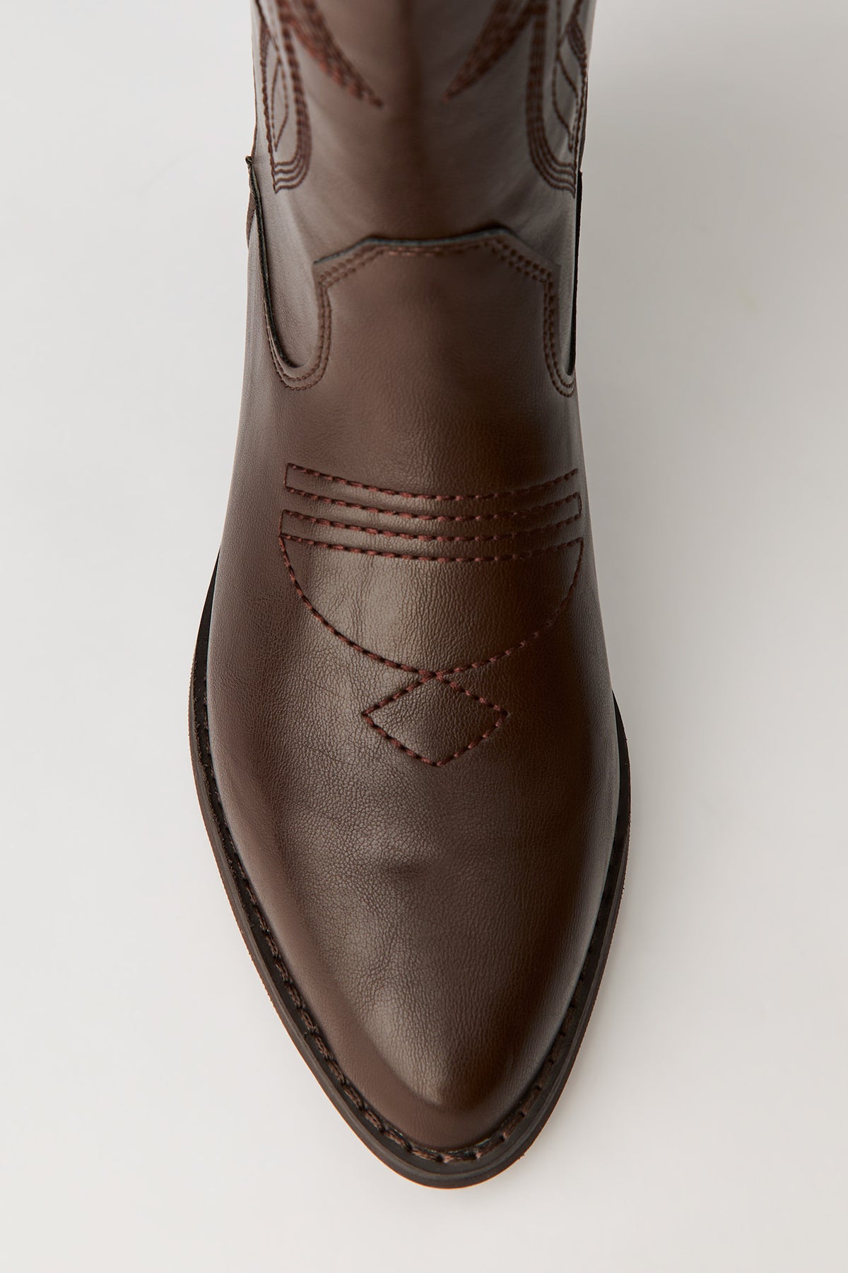 Alt View 4. Cowboy Boot - Dark Brown