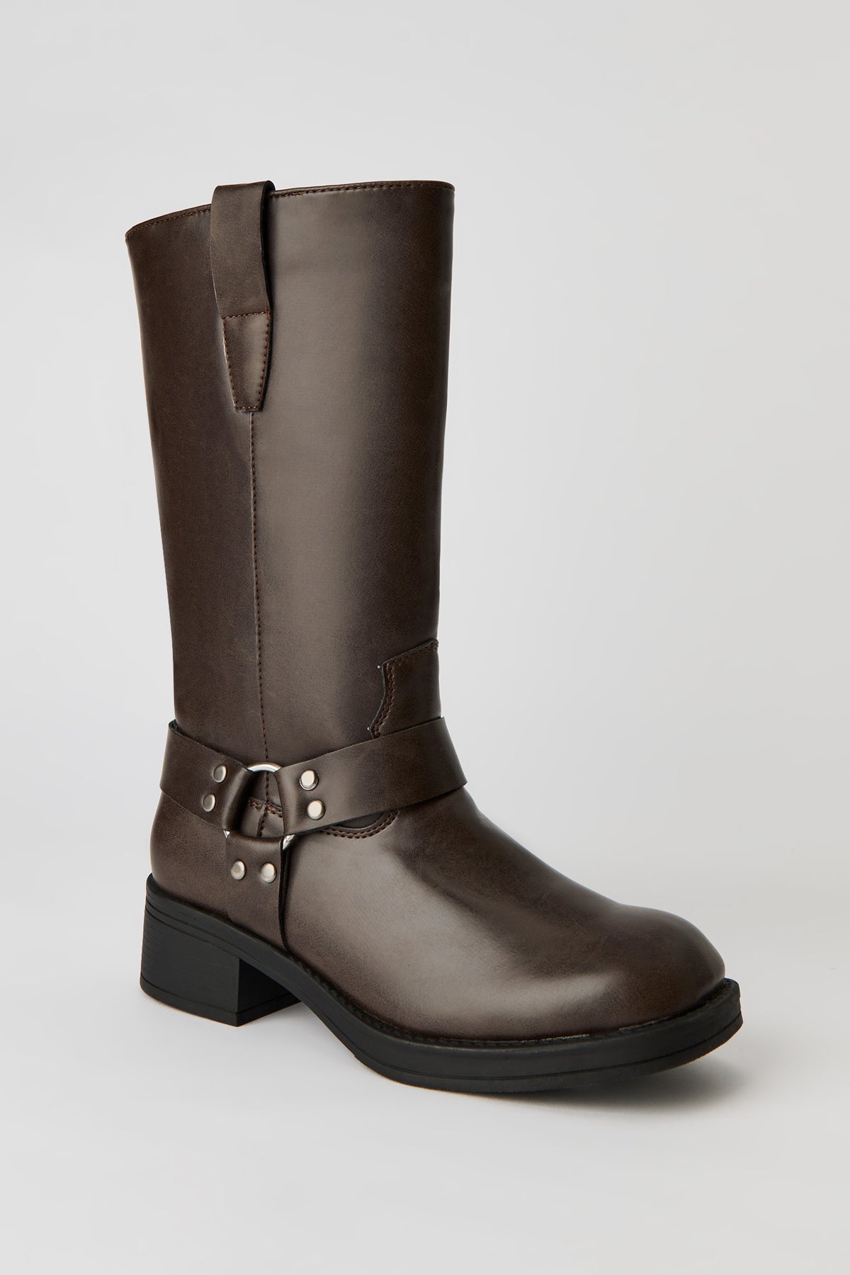Alt View 3. Biker Boot - Camel