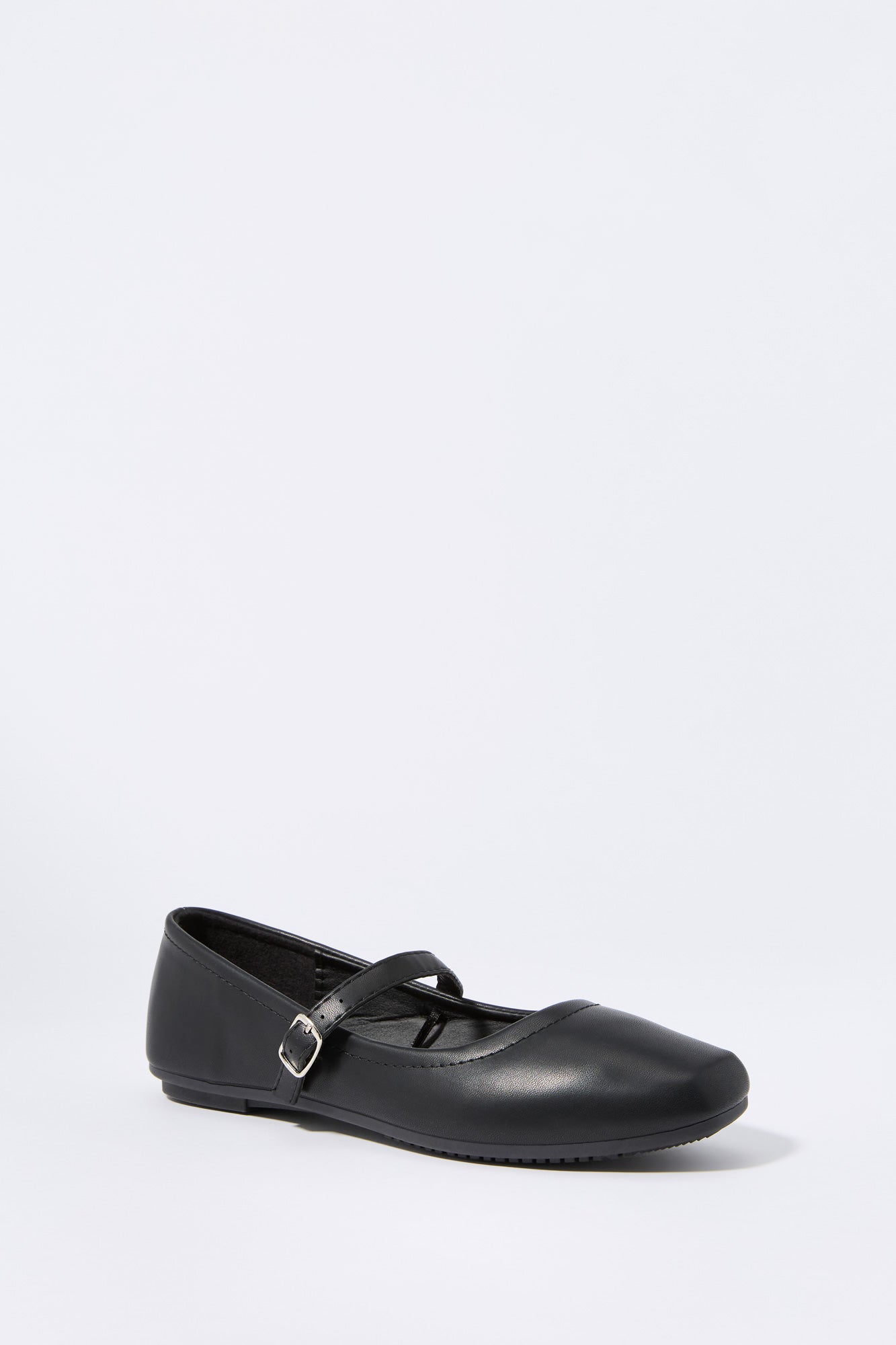 Faux Leather Ballet Flat