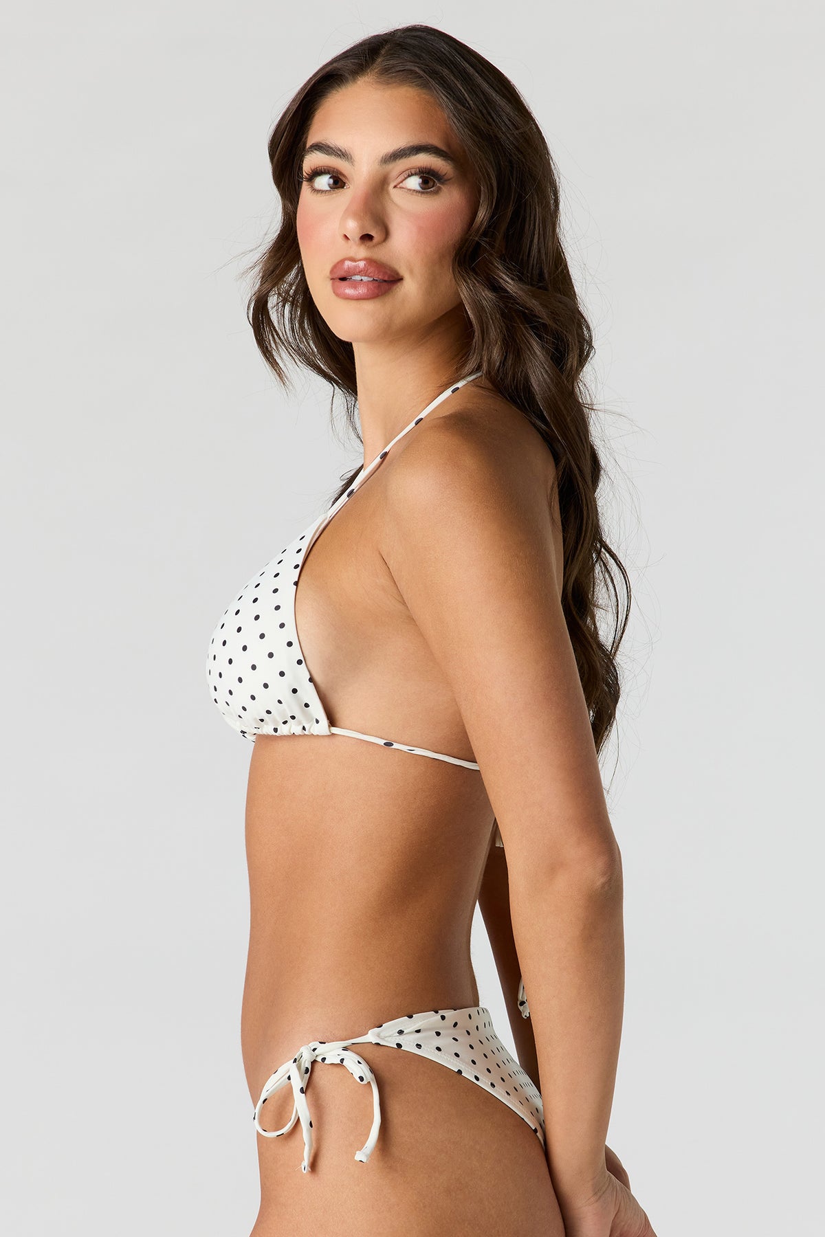 Alt View 2. Triangle Bikini Top - White