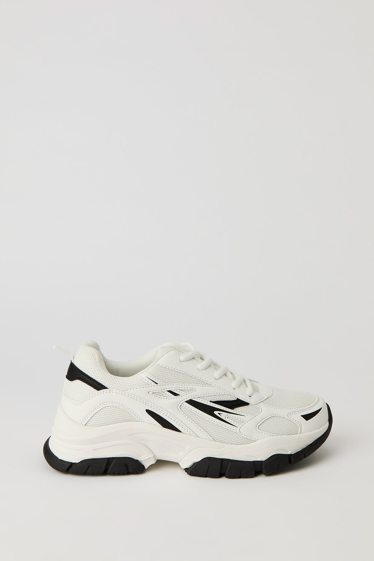 Mesh Chunky Sneaker - White