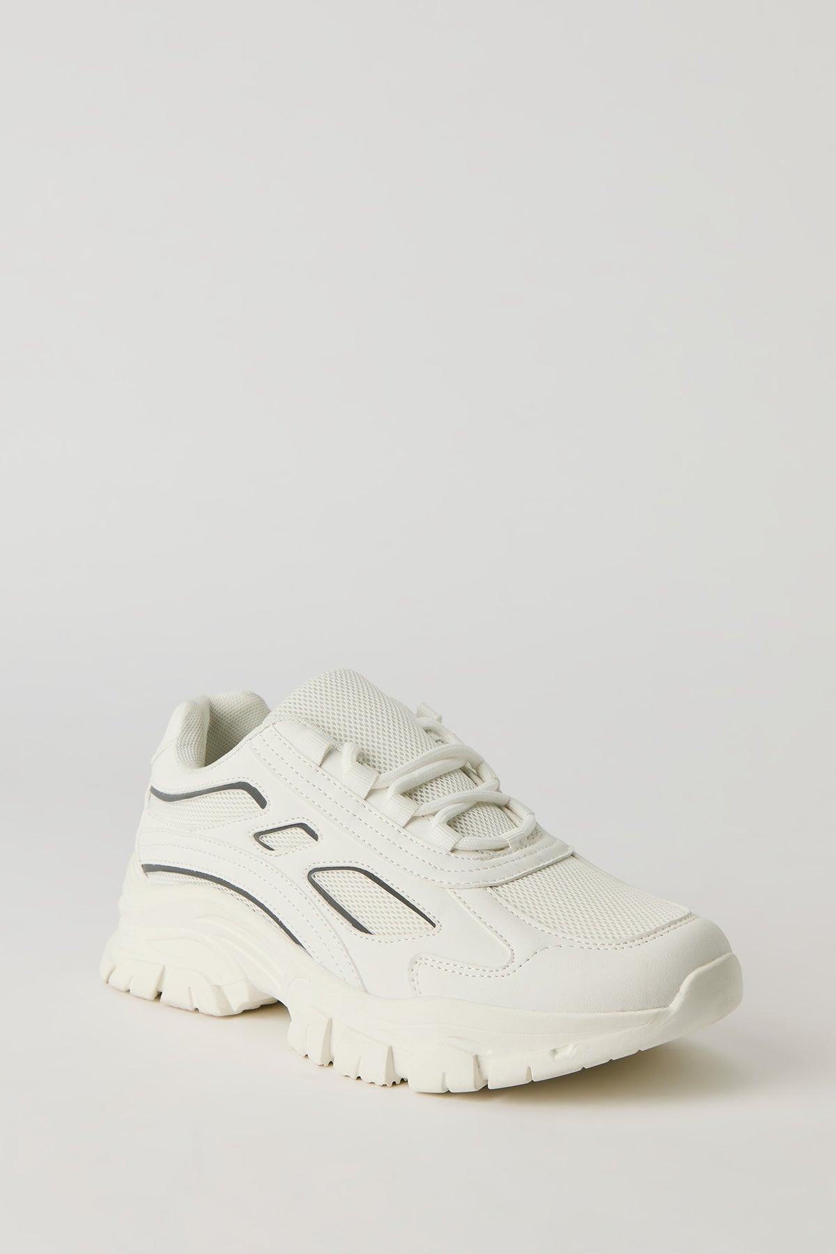 Vue alternative 2. Espadrilles en filet et similicuir