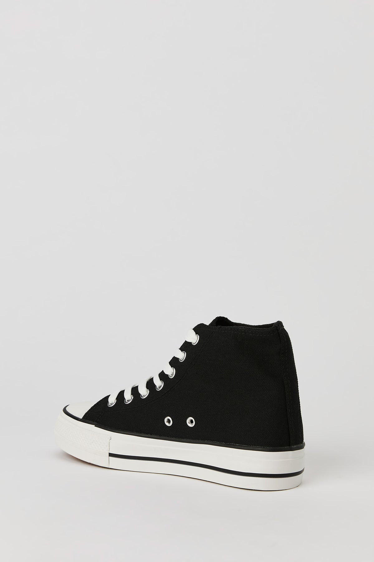 Alt View 3. High Top Platform Sneaker - Black