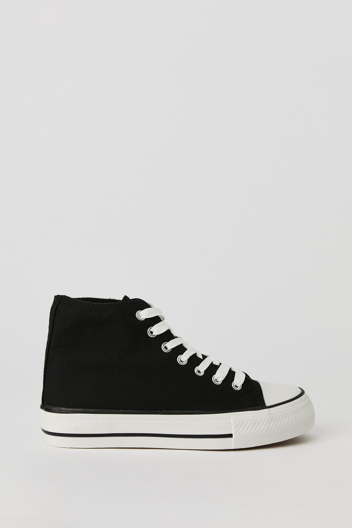 High Top Platform Sneaker - Black