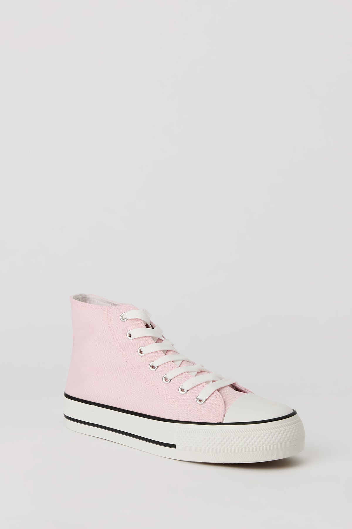 Alt View 2. High Top Platform Sneaker - Light Pink