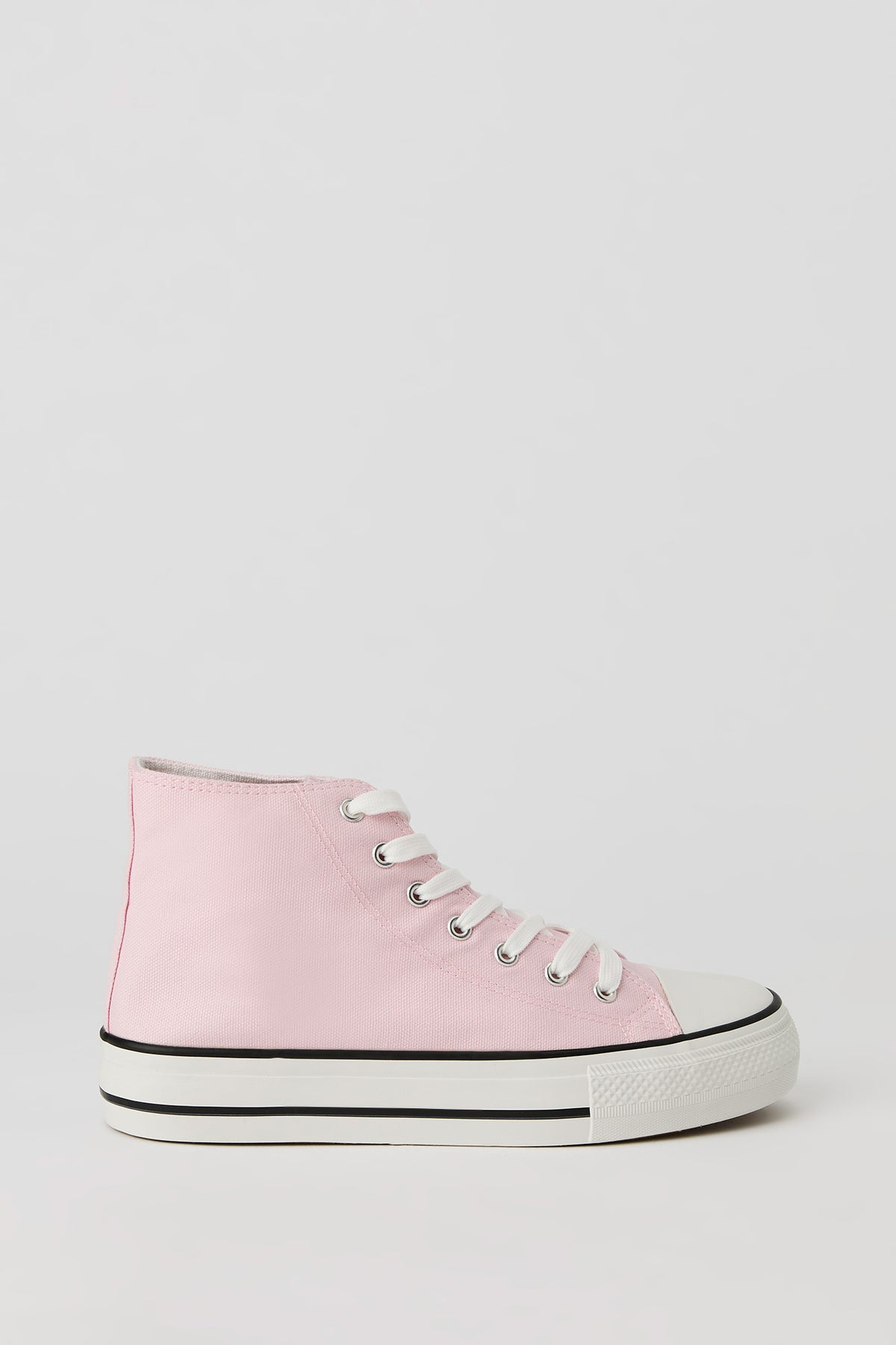 High Top Platform Sneaker - Light Pink