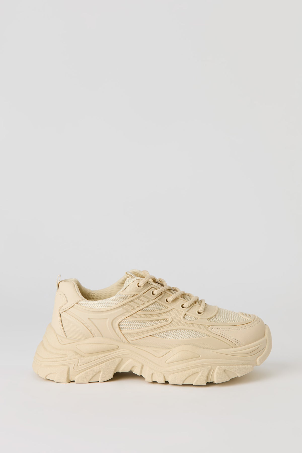Mesh Chunky Sneaker - Natural