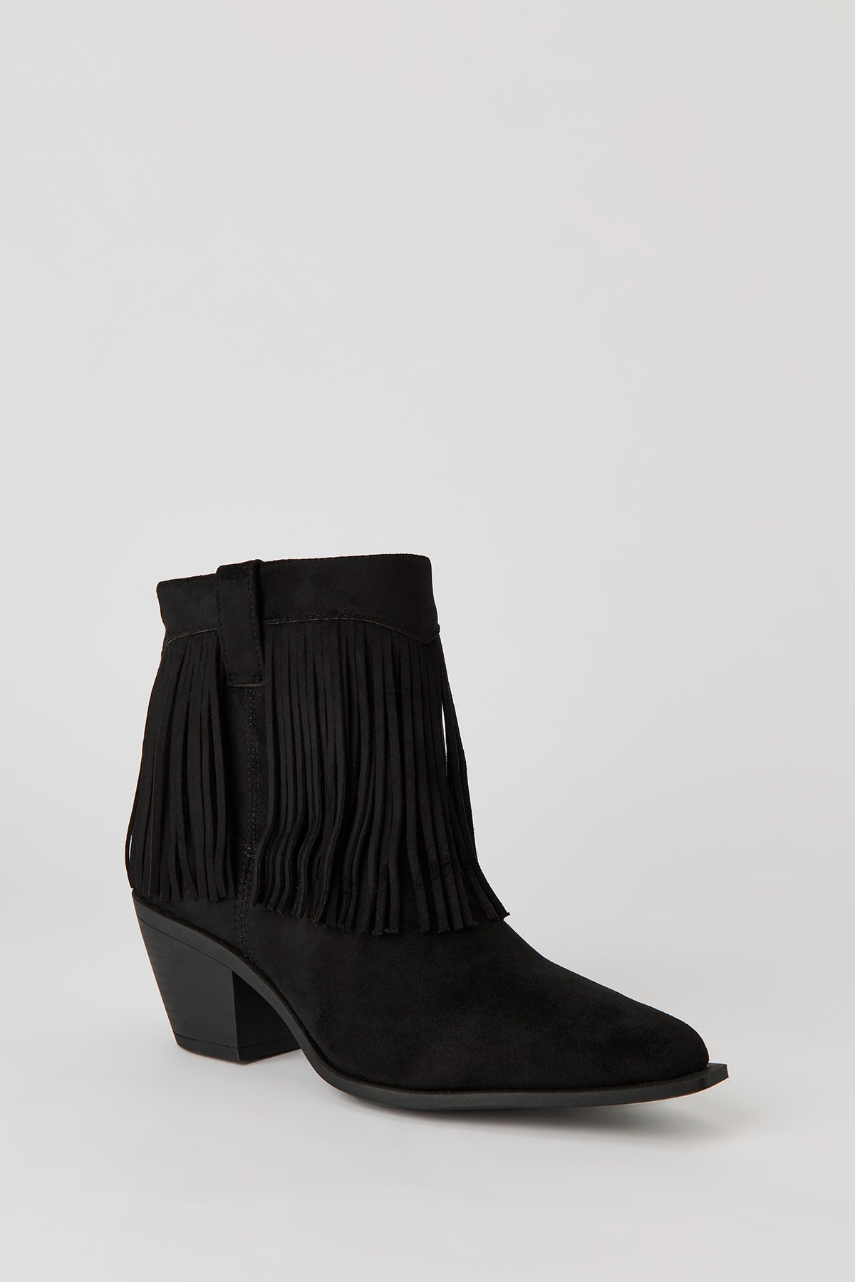 Vue alternative 2. Bottes de cow-boy aux chevilles avec franges