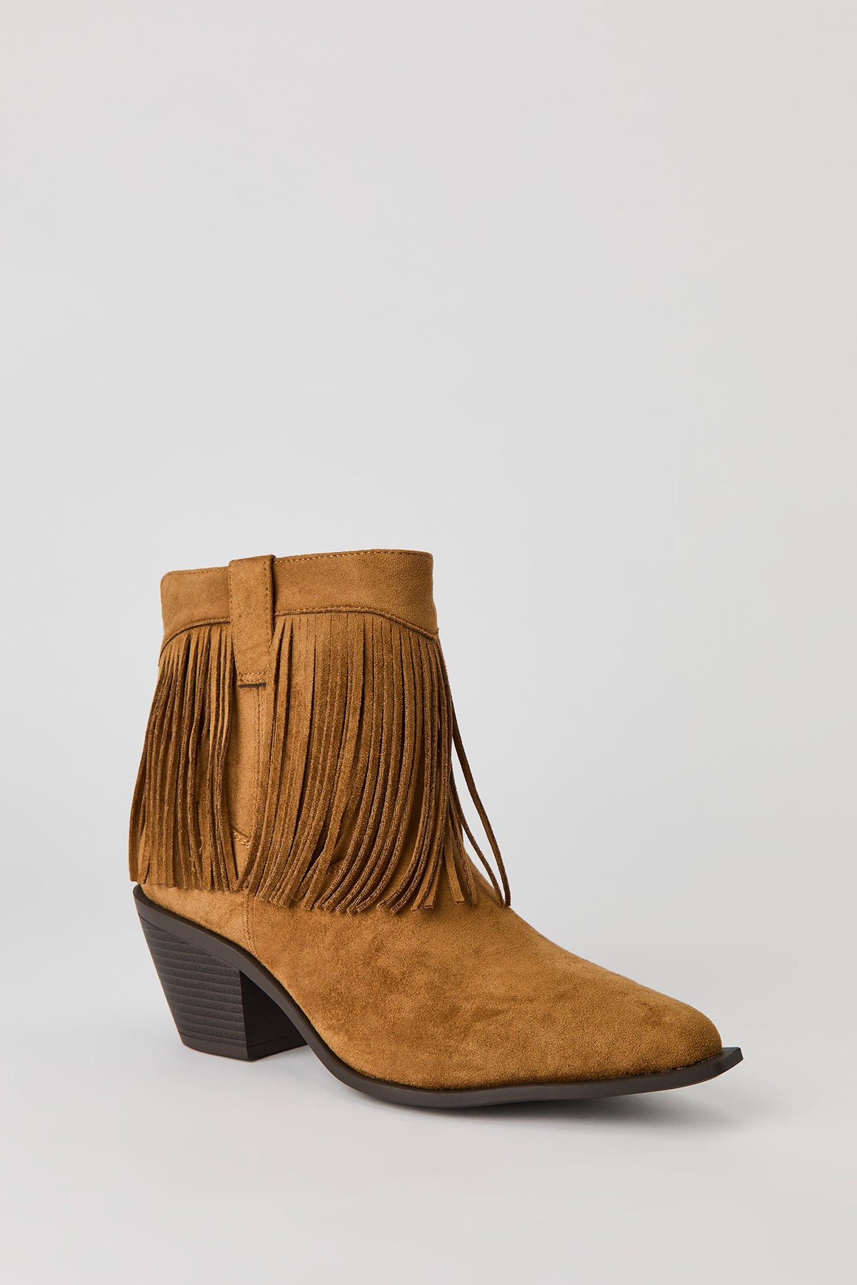 Vue alternative 2. Bottes de cow-boy aux chevilles avec franges