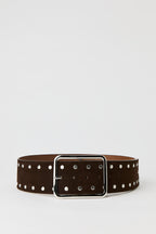 Ceinture cloutée en similisuède