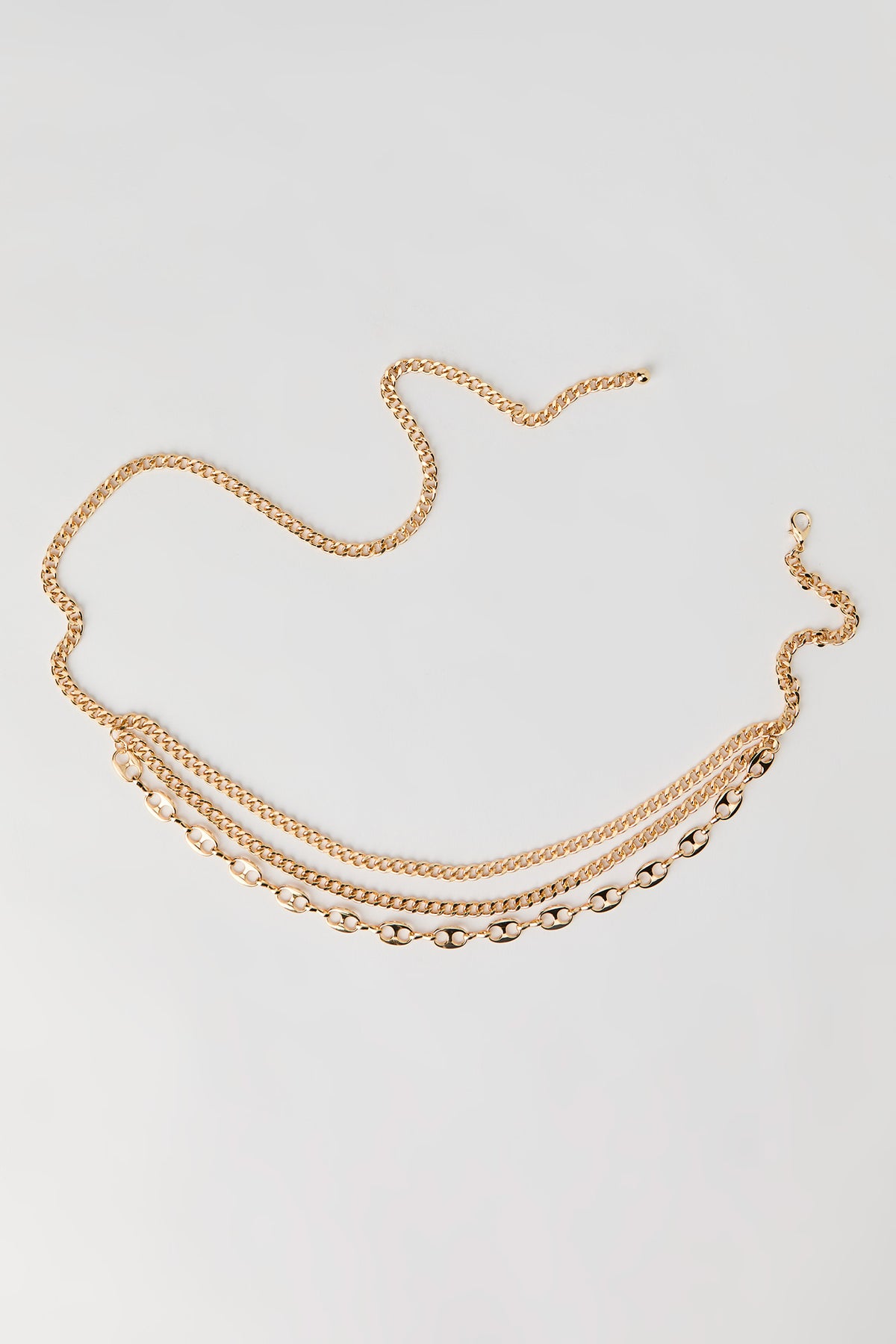 Pop Tab Chain Belt - Gold