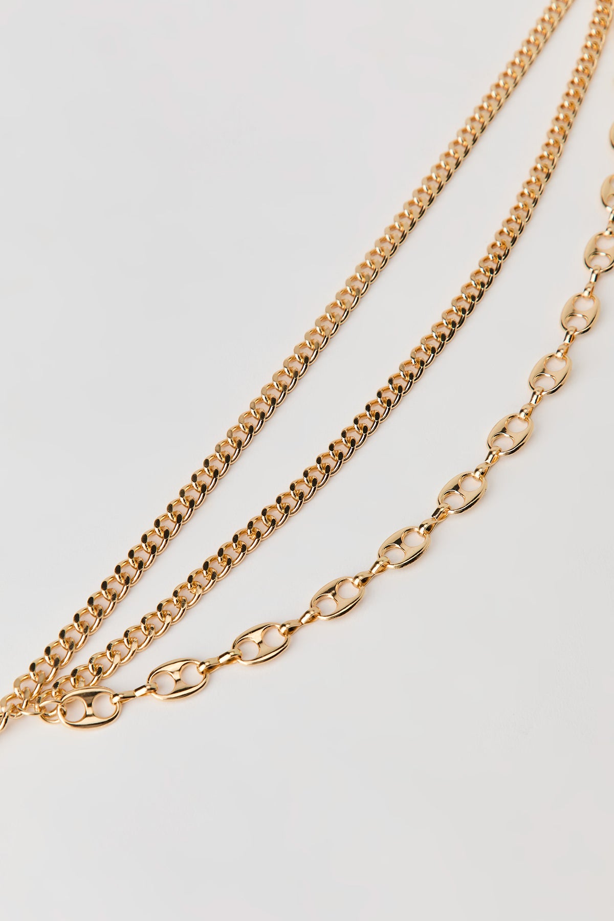 Alt View 2. Pop Tab Chain Belt - Gold