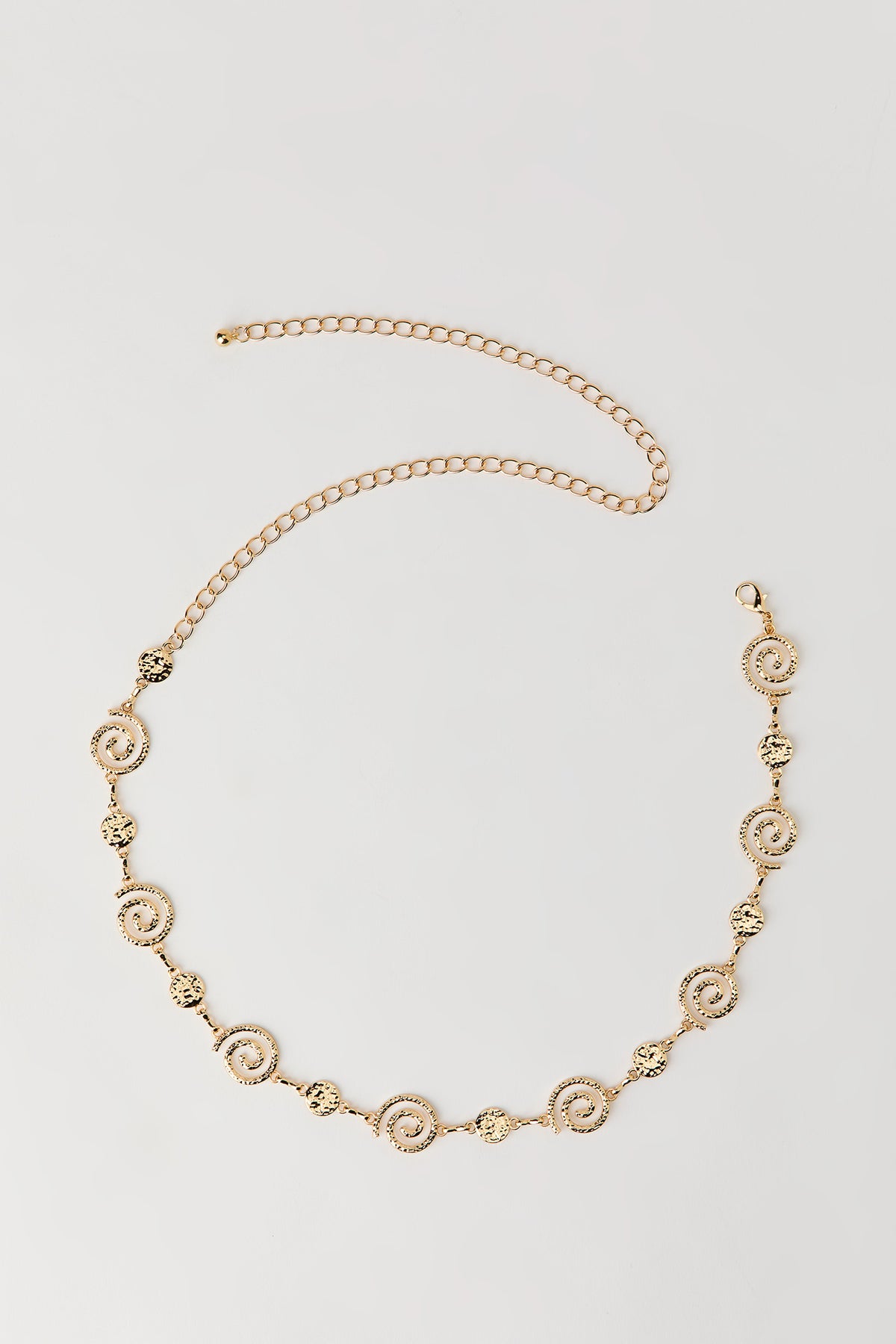 Spiral Chain Belt - Gold