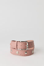 Ceinture en similicuir clouté