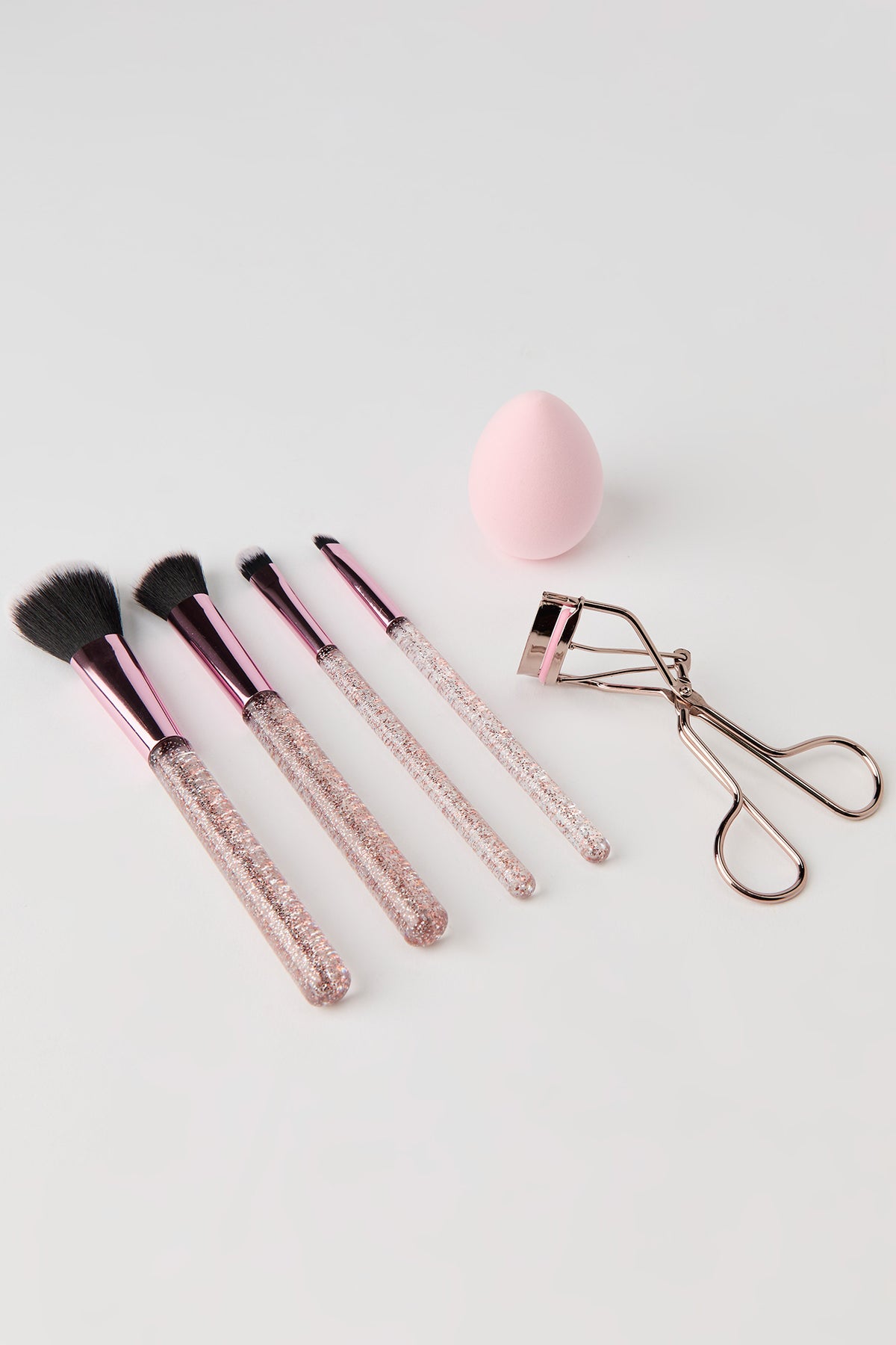 Makeup Tool Set (6 Pcs) - Pink