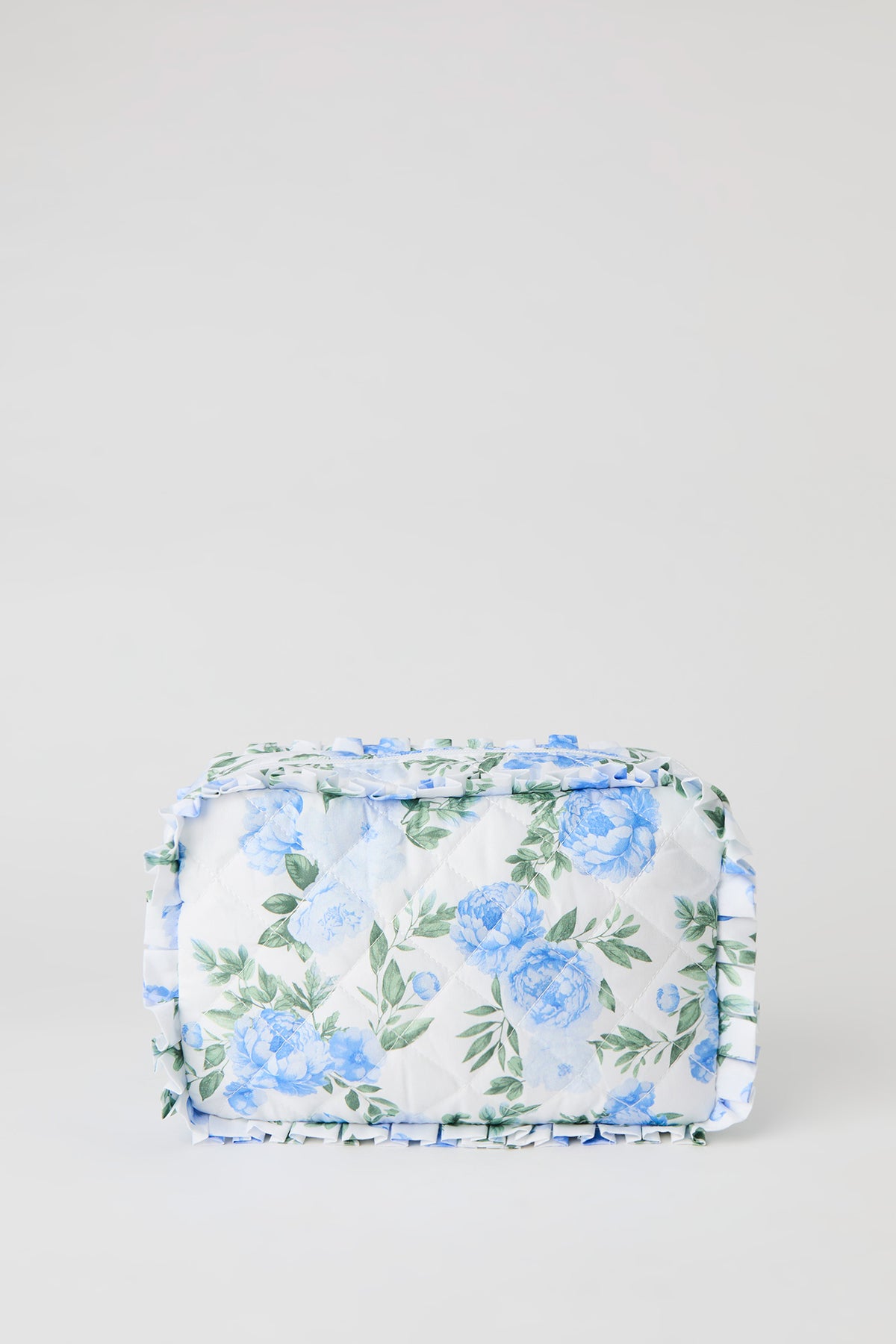 Alt View 2. Ruffle Makeup Bag - Light Blue