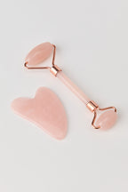 Ensemble avec gua sha et rouleau pour le visage (Lot de 2)