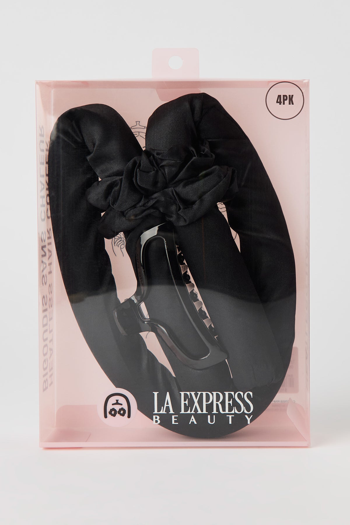 Alt View 2. Heatless Hair Roller Set (4 Pcs) - Black