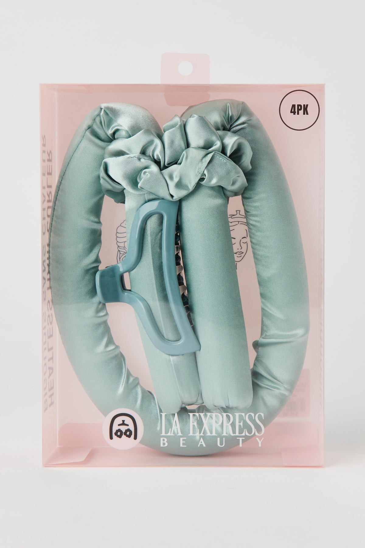 Alt View 2. Heatless Hair Roller Set (4 Pcs) - Sage