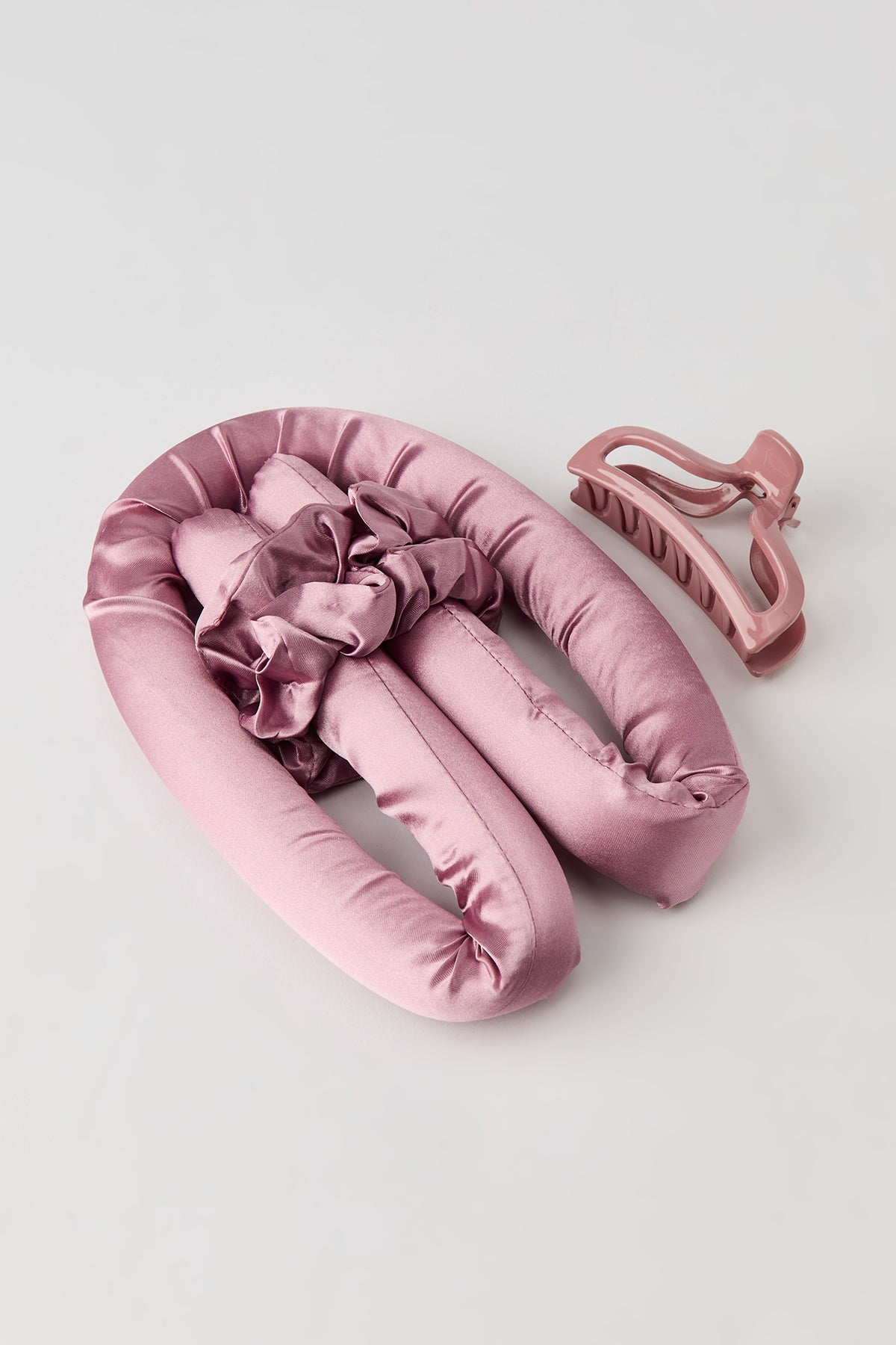 Heatless Hair Roller Set (4 Pcs) - Pink