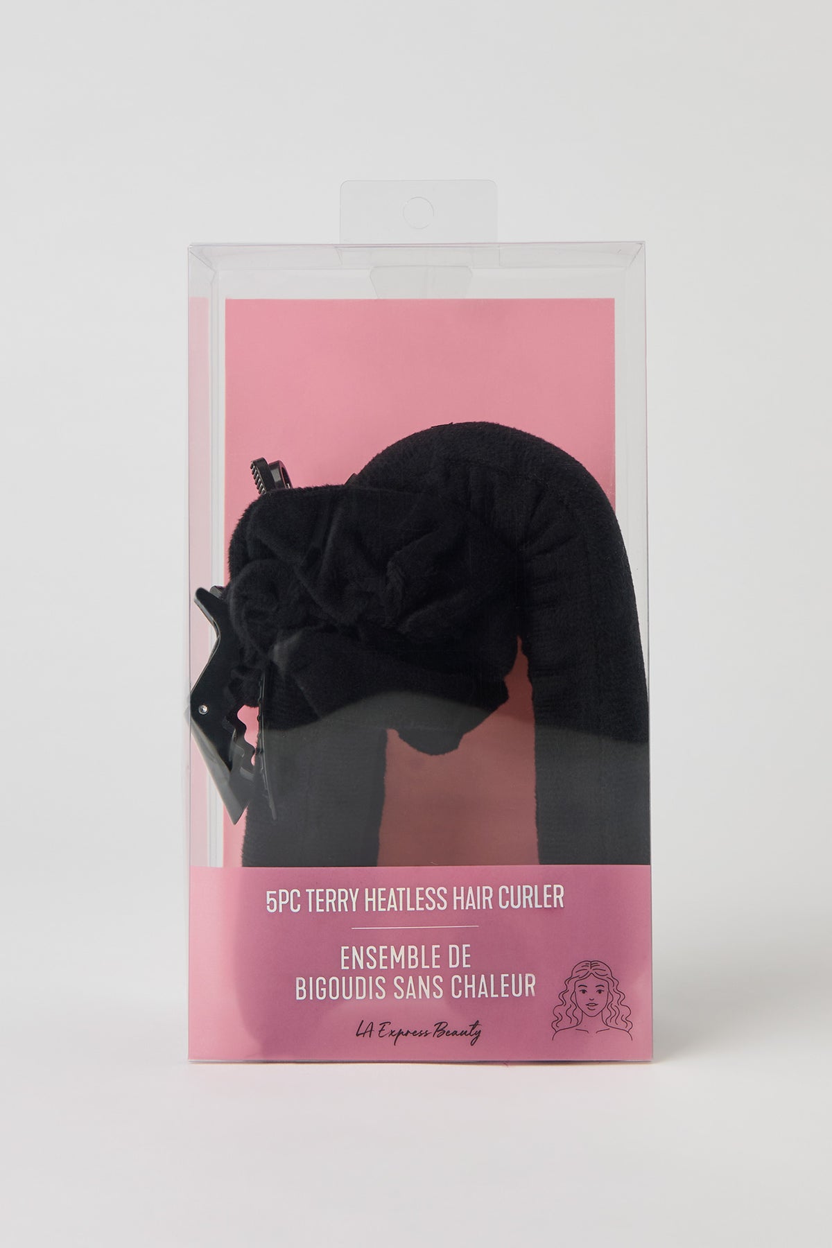 Alt View 2. Heatless Hair Curler Set (5 Pcs) - Black