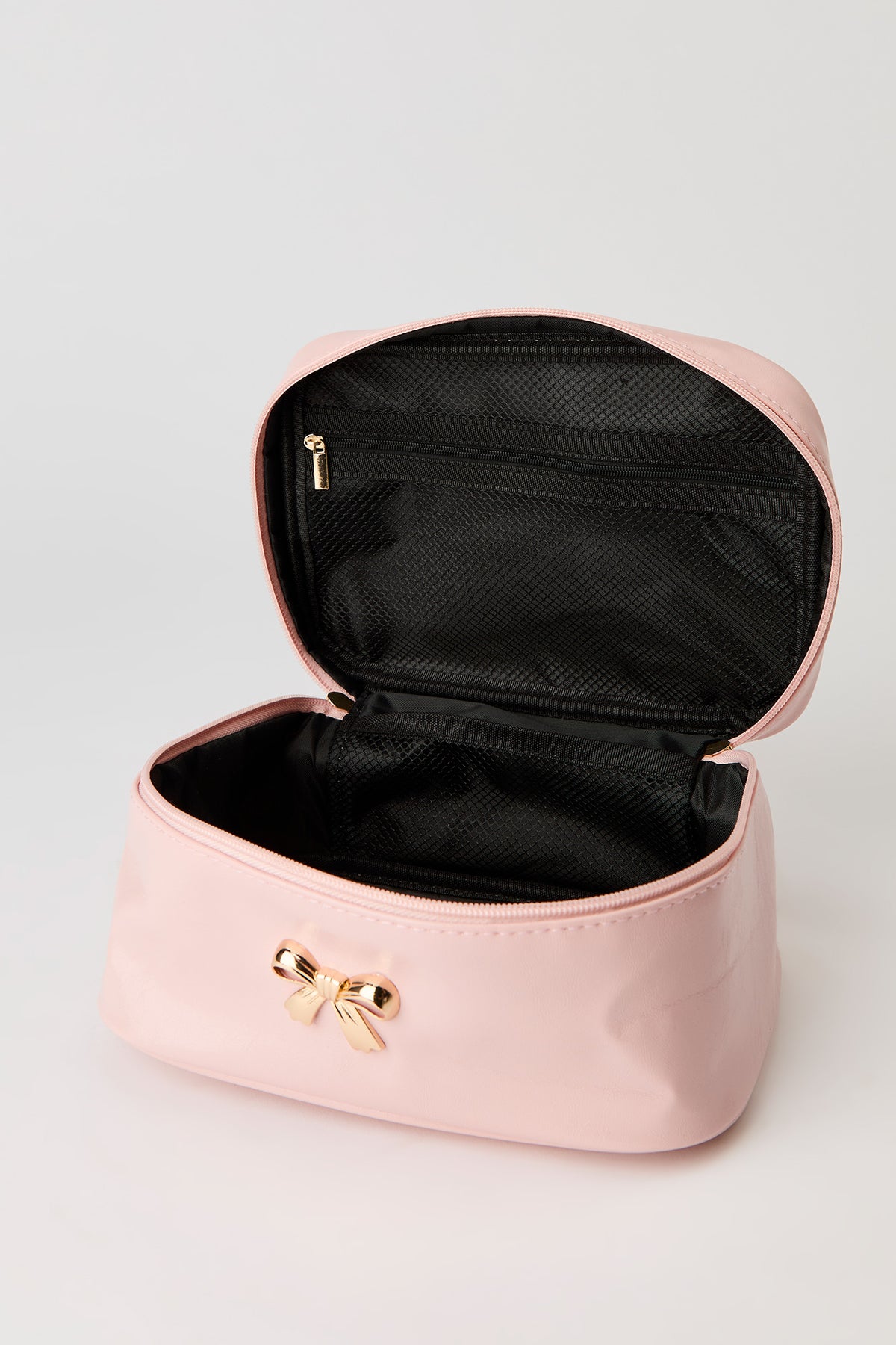 Alt View 2. Bow Makeup Bag - Rose