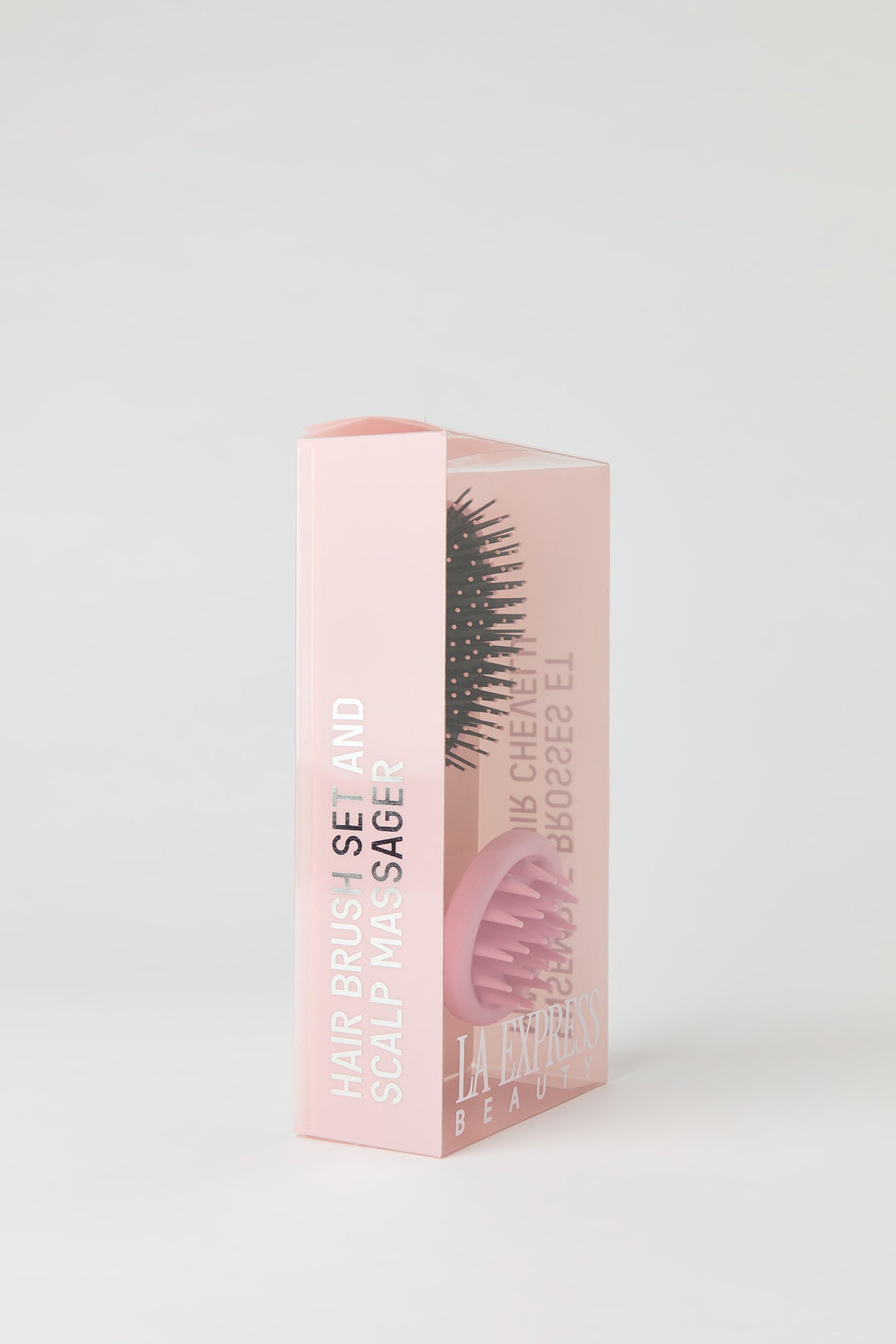 Alt View 4. Hair Brush & Scalp Massager Set - Pink