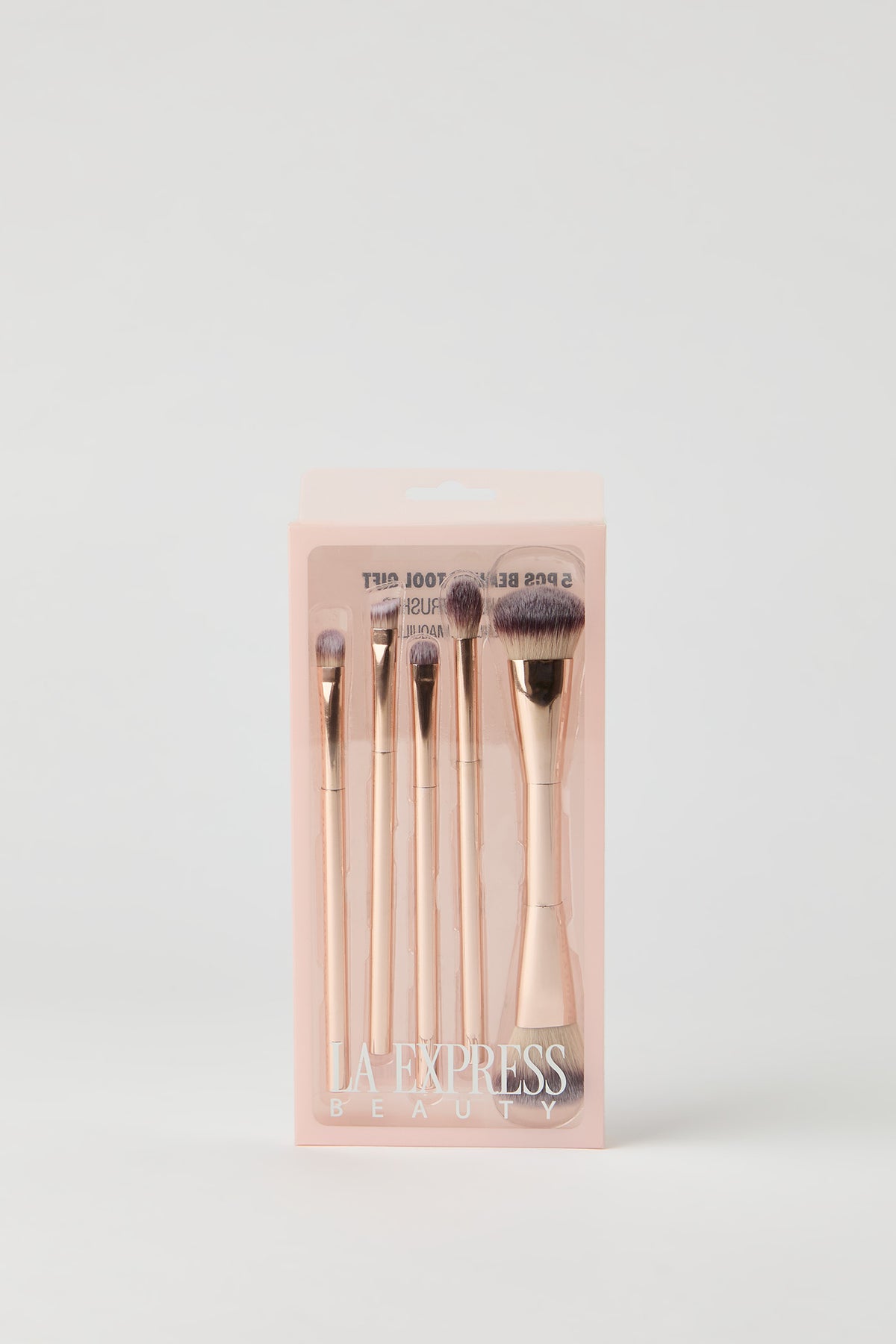 Alt View 3. Makeup Brush Set (5 Pcs) - Pink