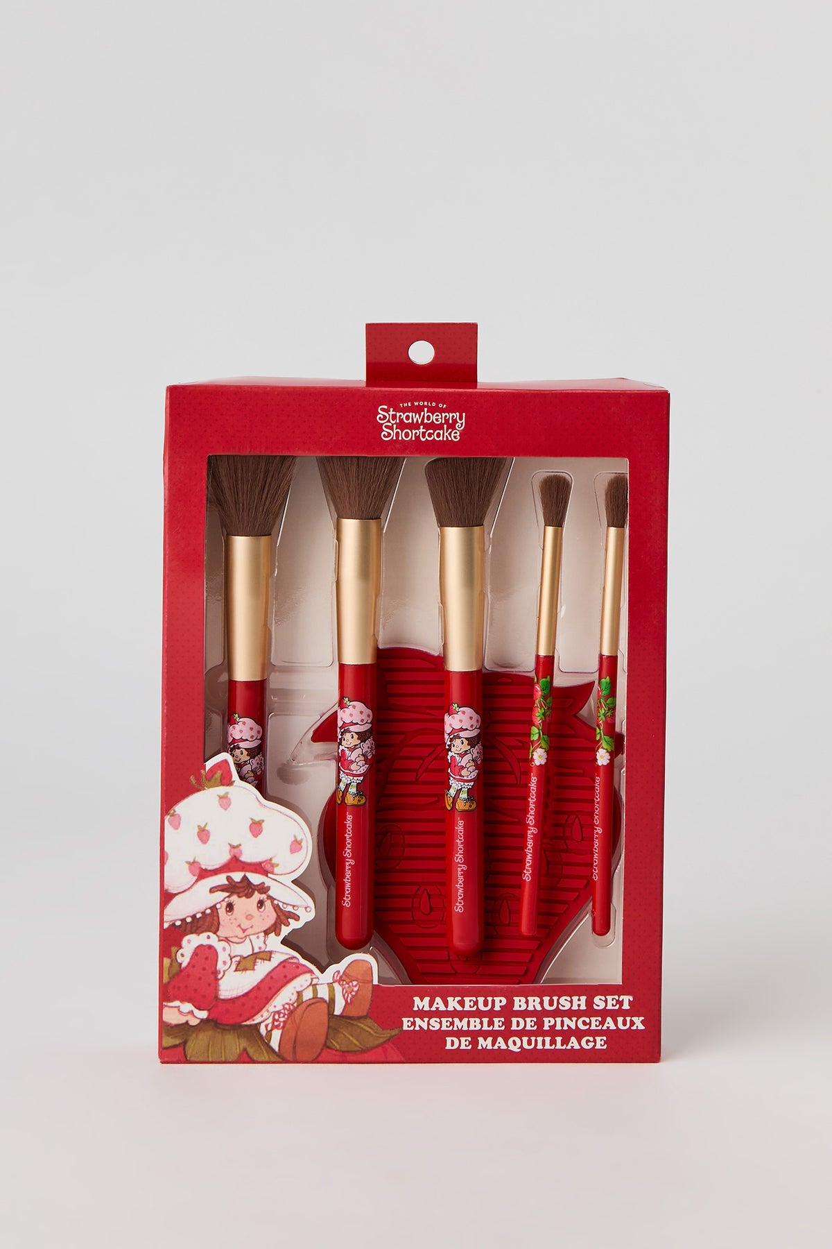 Alt View 2. Strawberry Shortcake Makeup Brush Set (6 Pcs) - Red