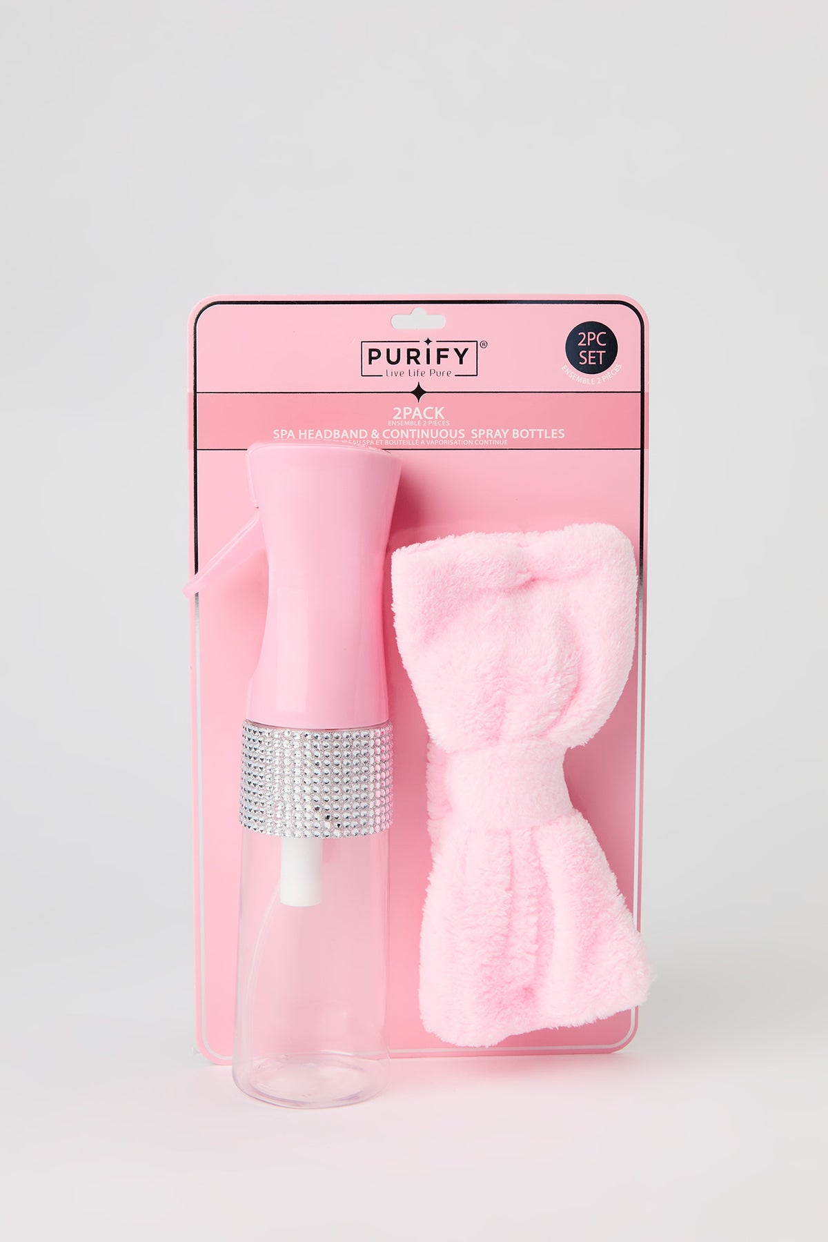 Alt View 2. Spa Headband & Spray Bottle Set - Rose